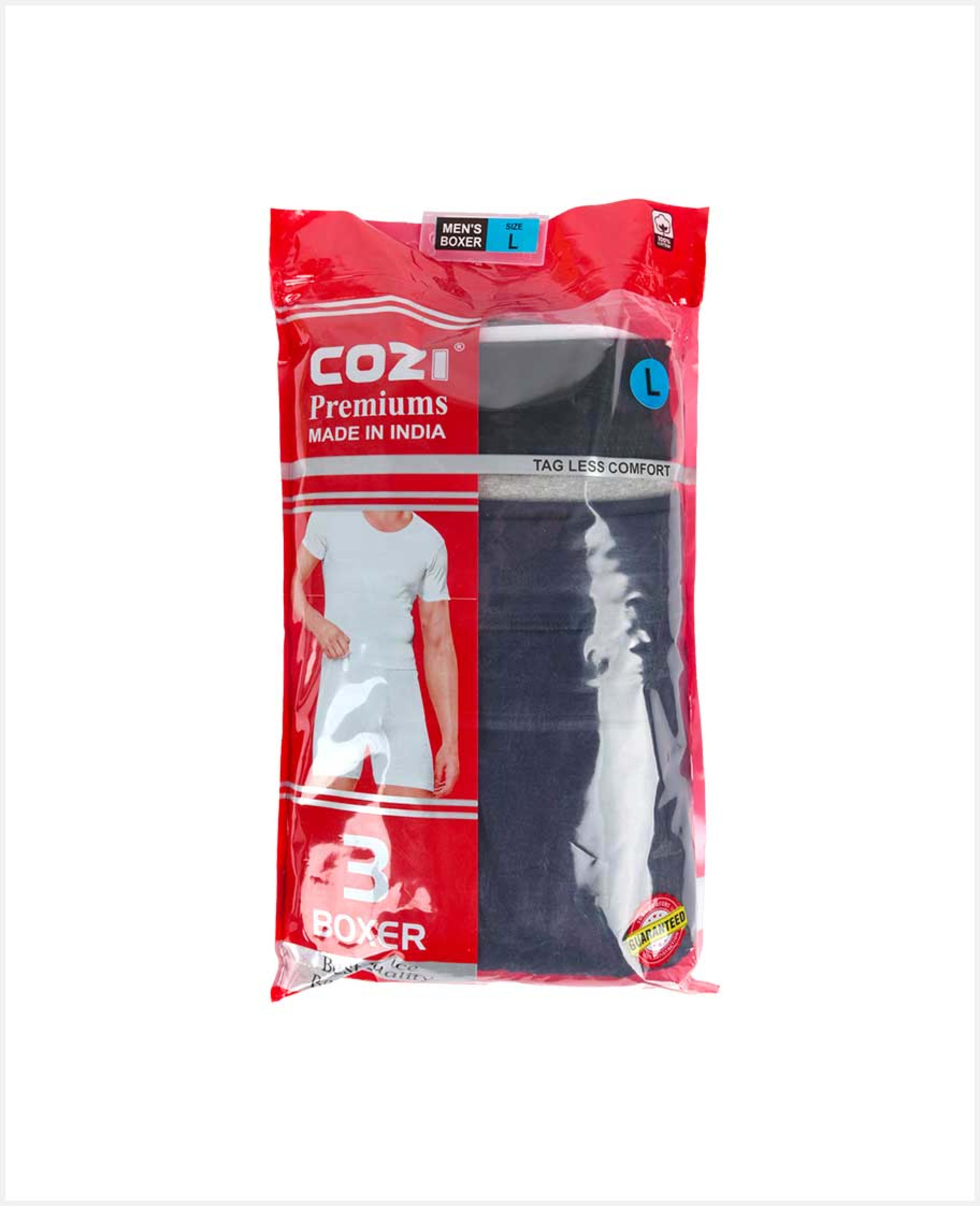 Lux Cozi Premium Mens Boxer Colored 3pcs Pack M/l/xl/xxl