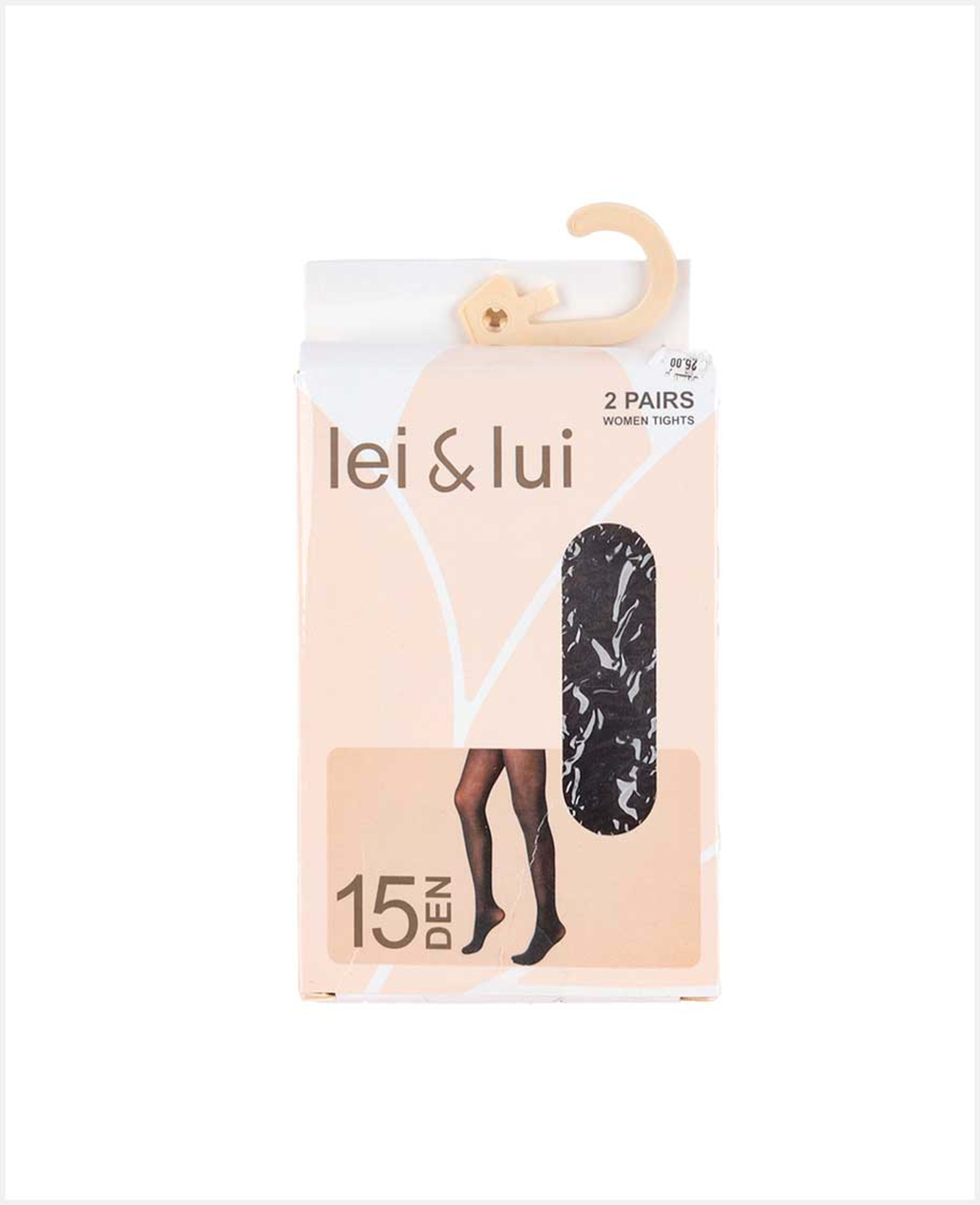 Lei & Lui Women Tights Black M-xxl 2 Pairs Lys2-blk