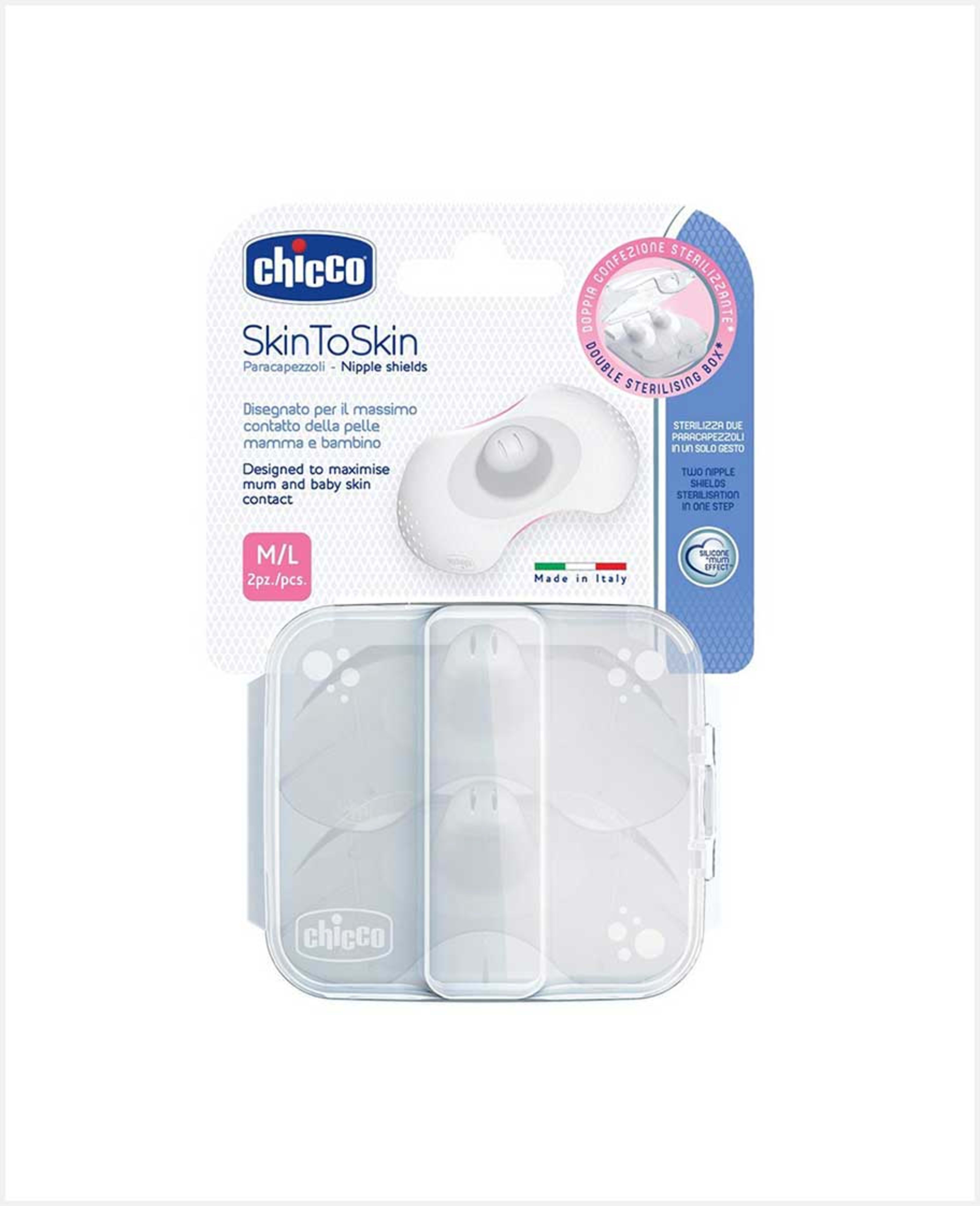 Chicco Skin to Skin Nipple Shields M /l 2pcs