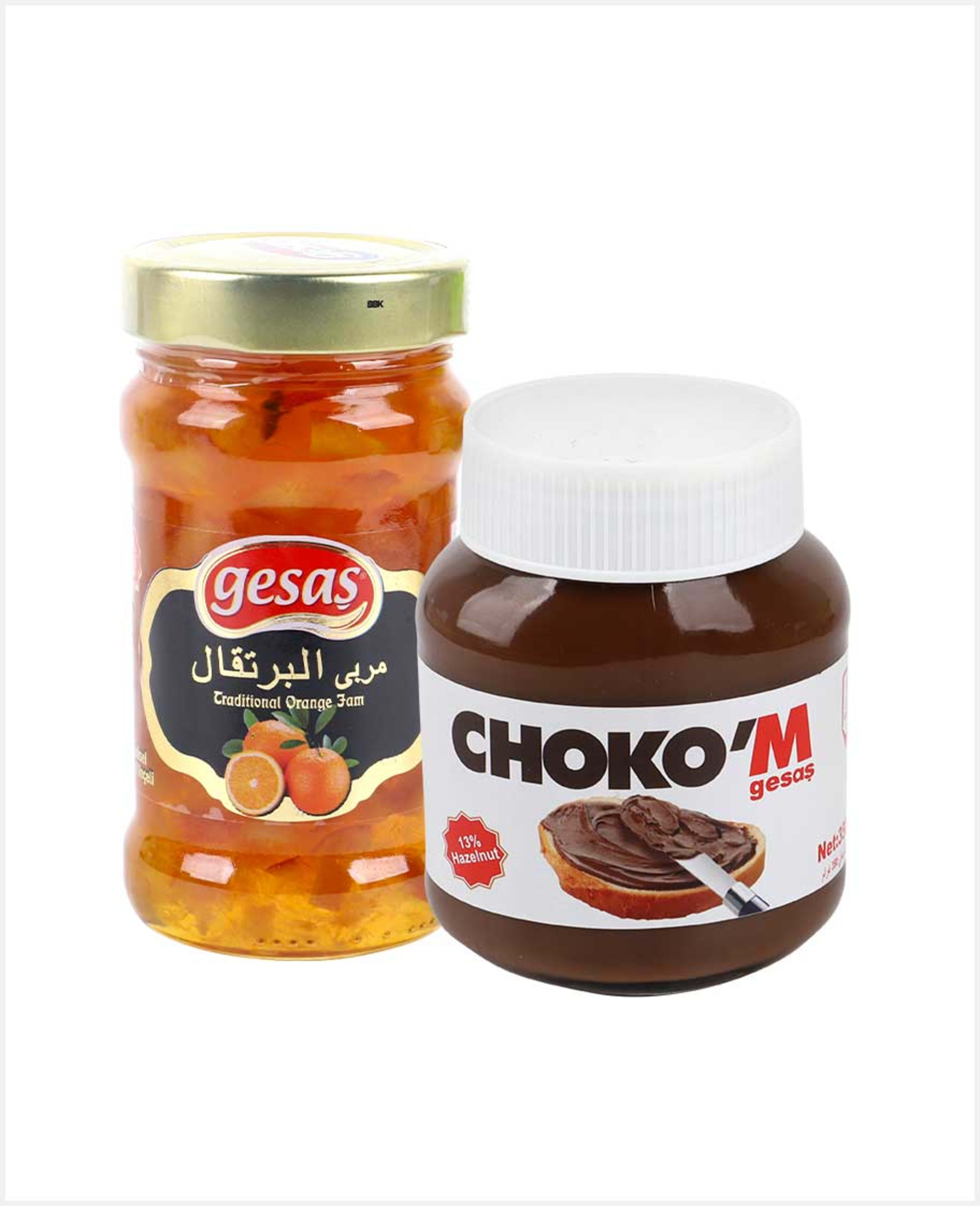 Gesas Traditional Orange Jam 380gm+choko'm Hazelnut Cocoa Cream 350gm - image 2