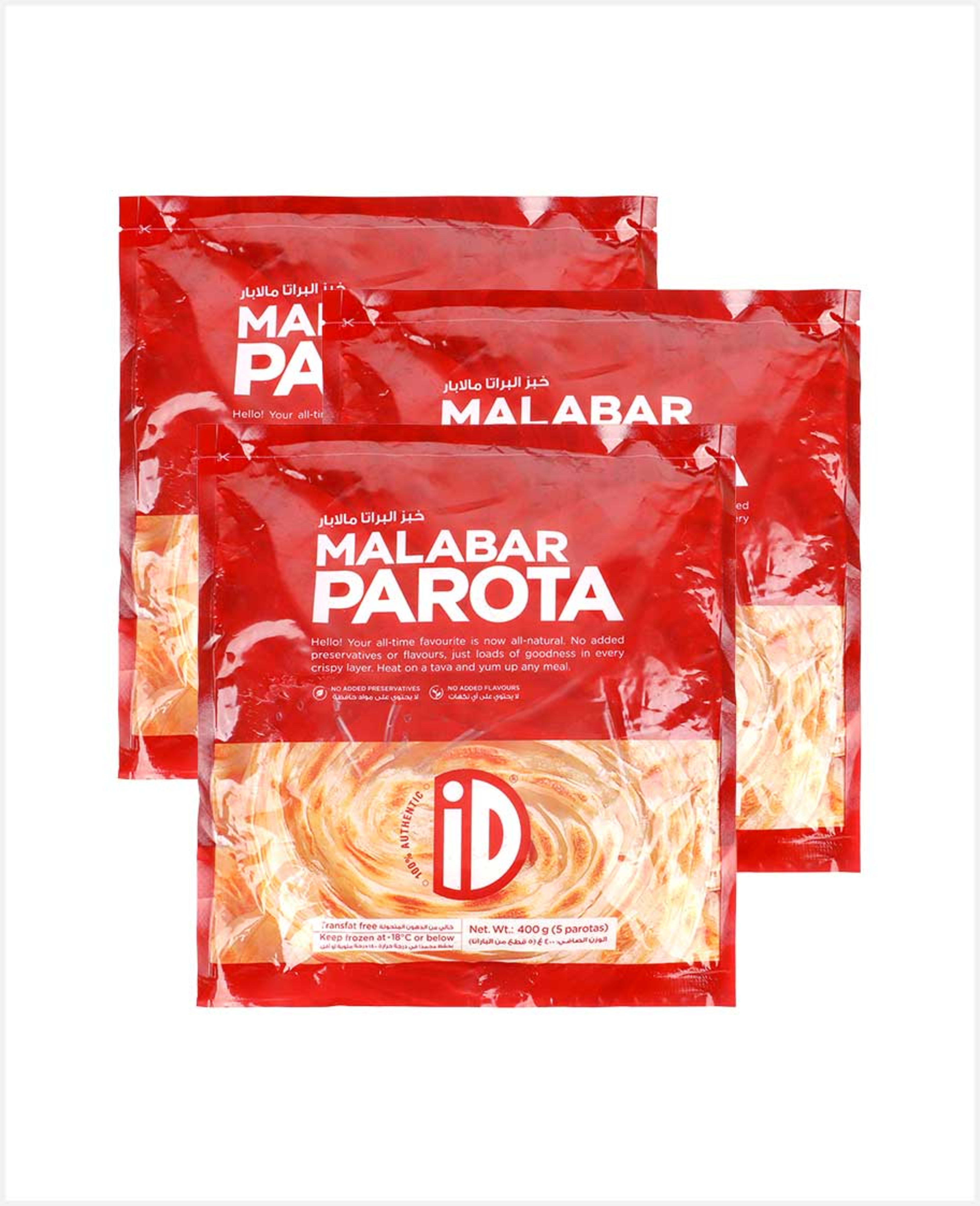 Id Natural Malabar Parota 3sx400gm Promo