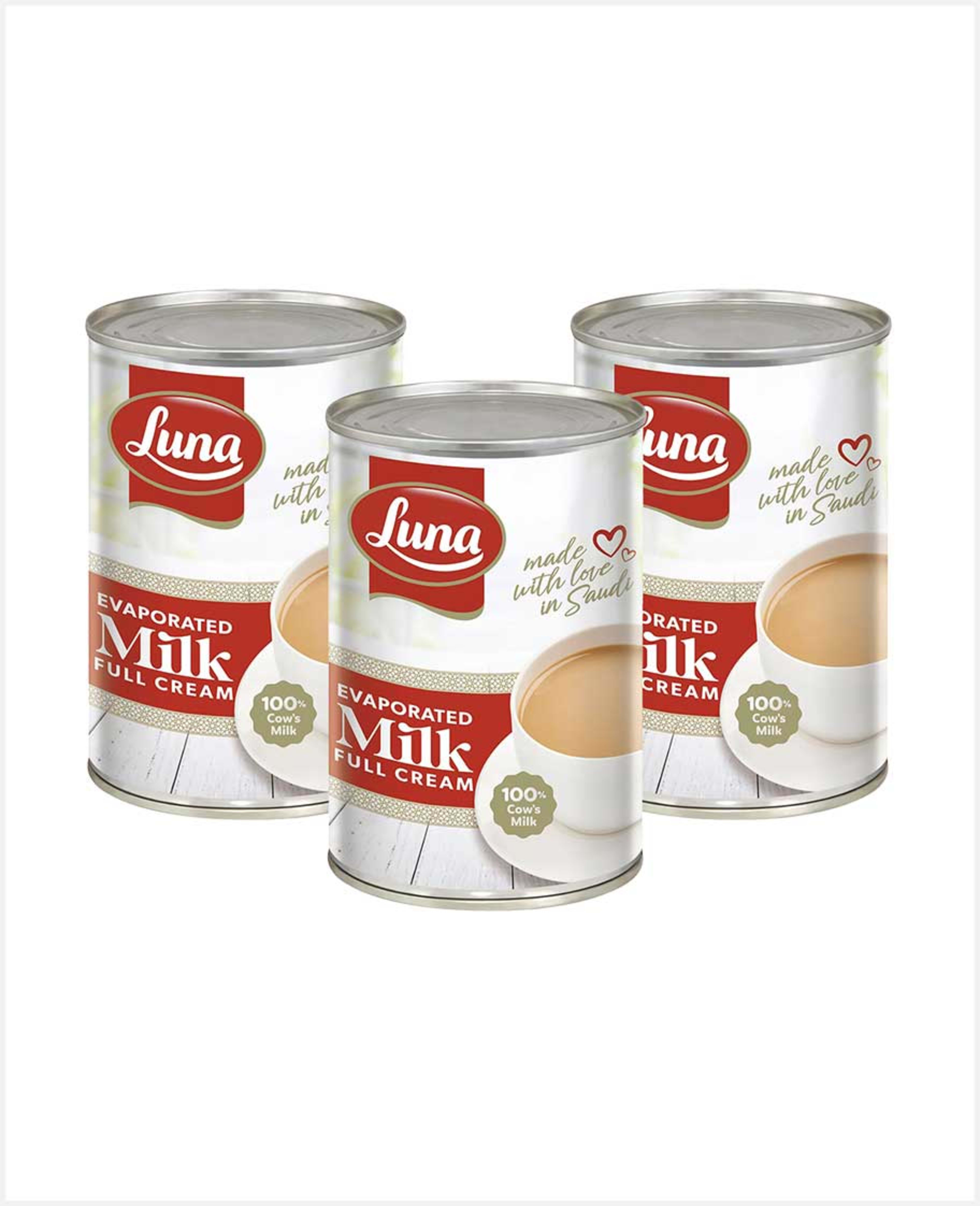 Luna Evaporated Milk Full Cream 3x400gm (3x391ml) Promo