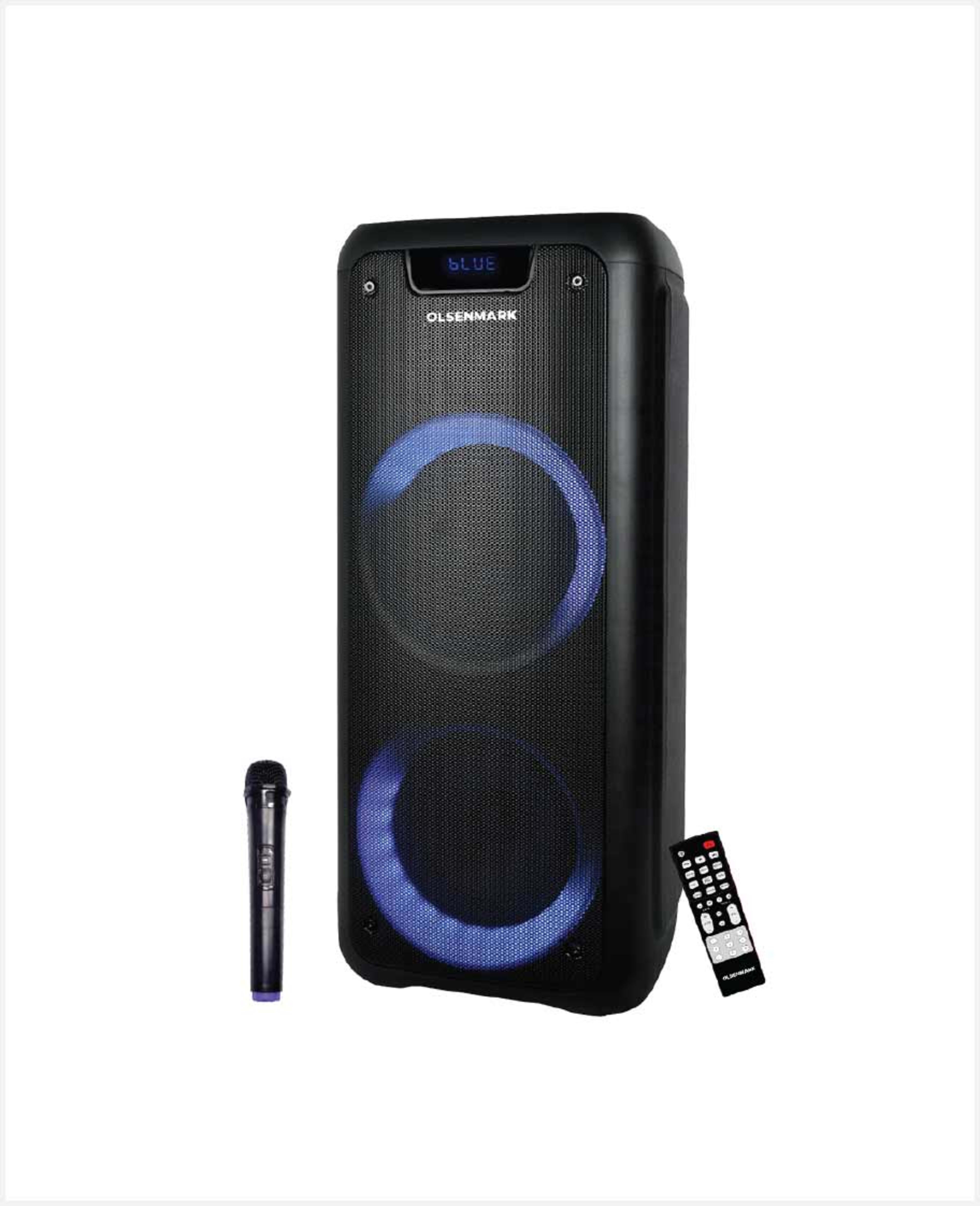Olsenmark Rechargeable Party Speaker USB Bt Mic Fm 6.5" Omms1285