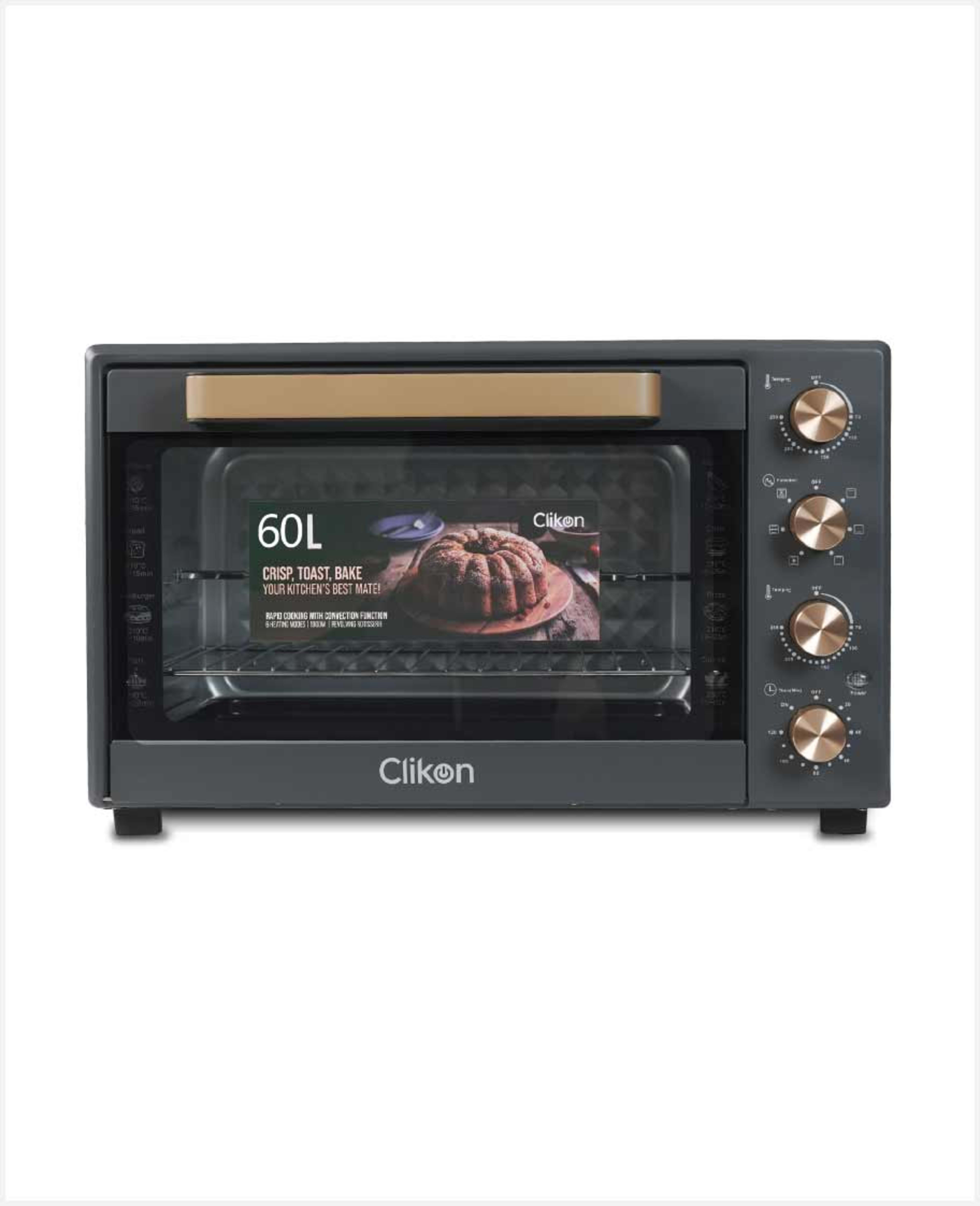 Clikon Toaster Oven with Rotisserie 1900w 60l Ck4362 - image 2