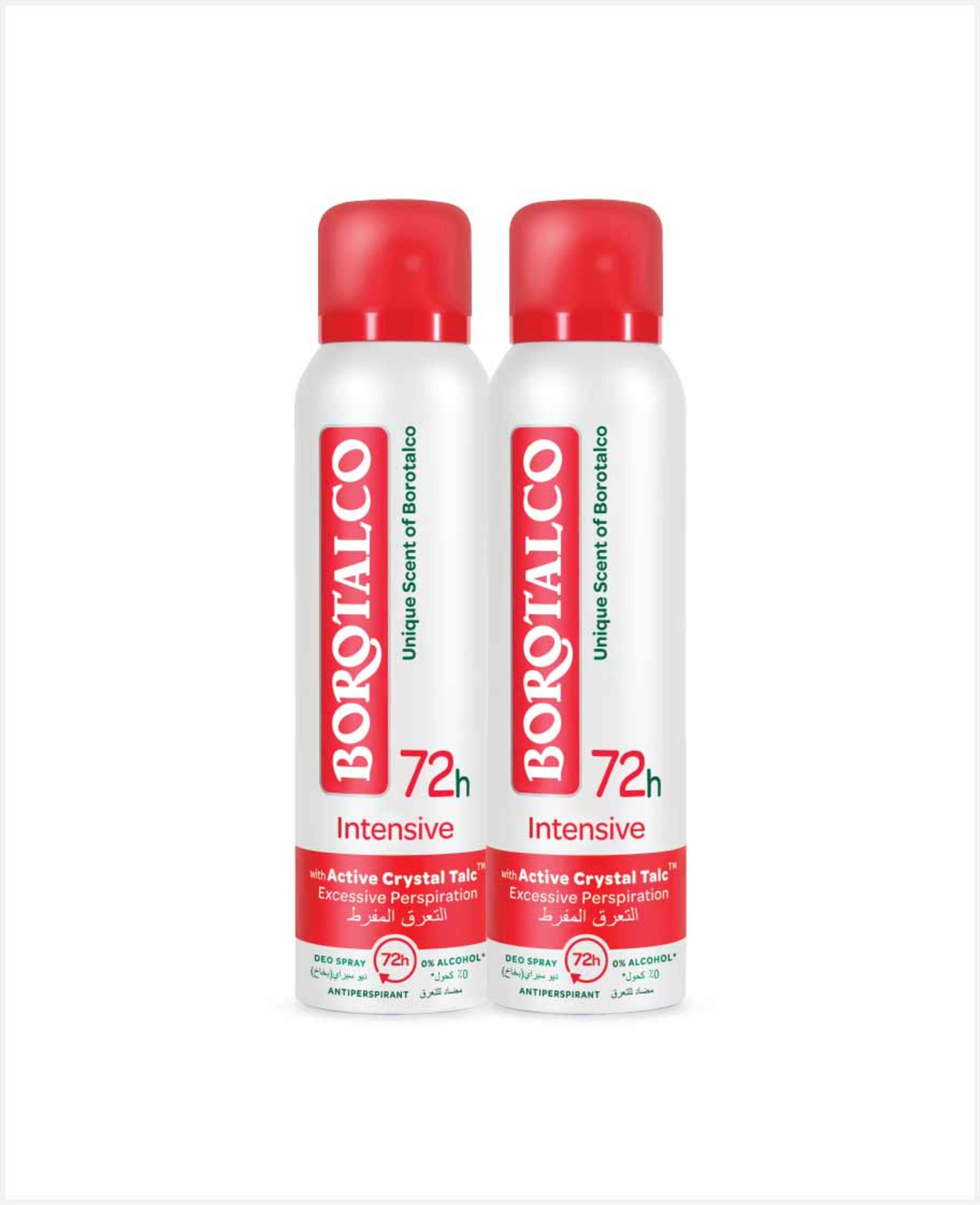 Borotalco Deo Spray 72h Intensive 2x150ml - image 2