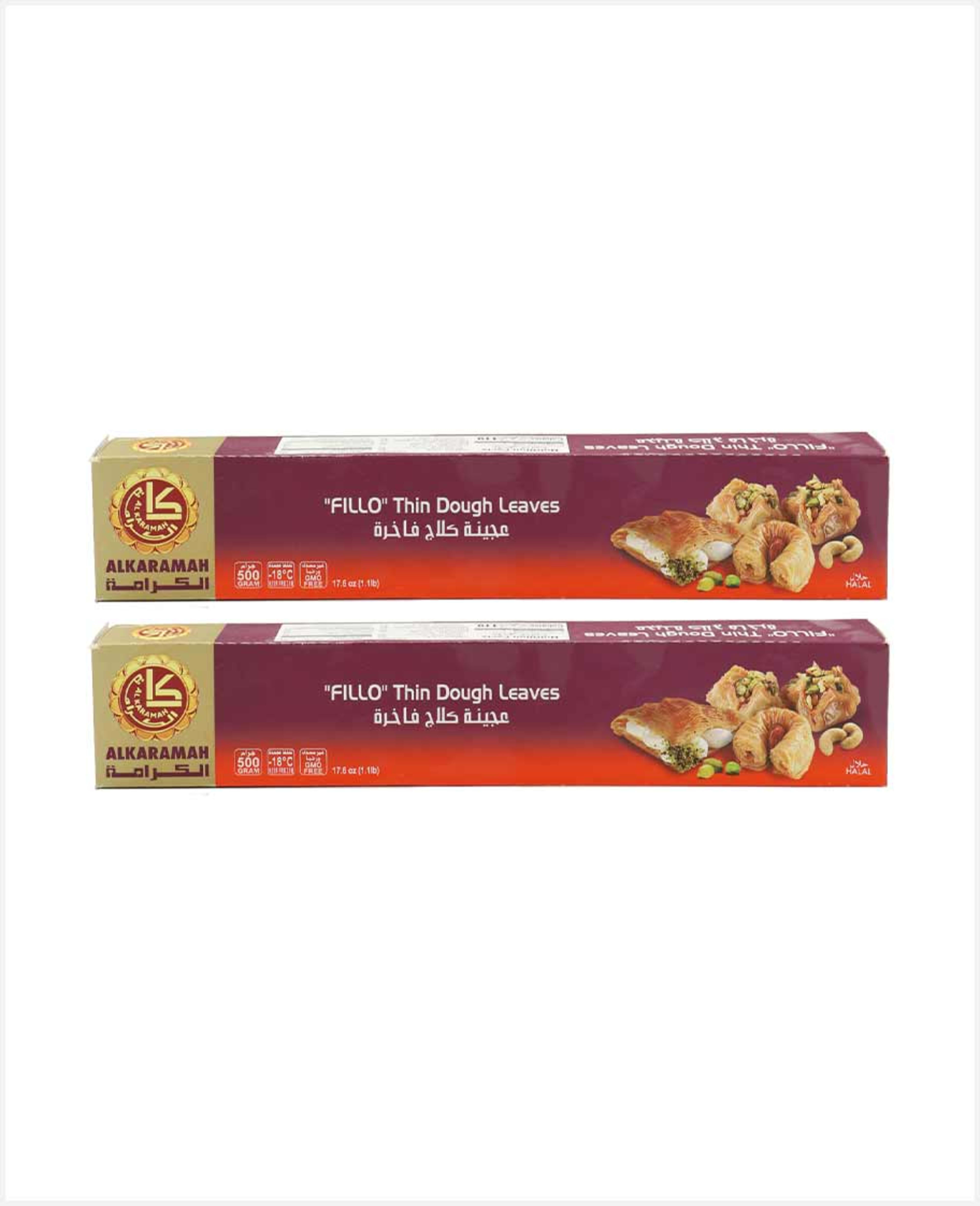Al Karamah Fillo Thin Dough Leaves 2x500gm Sp.offer