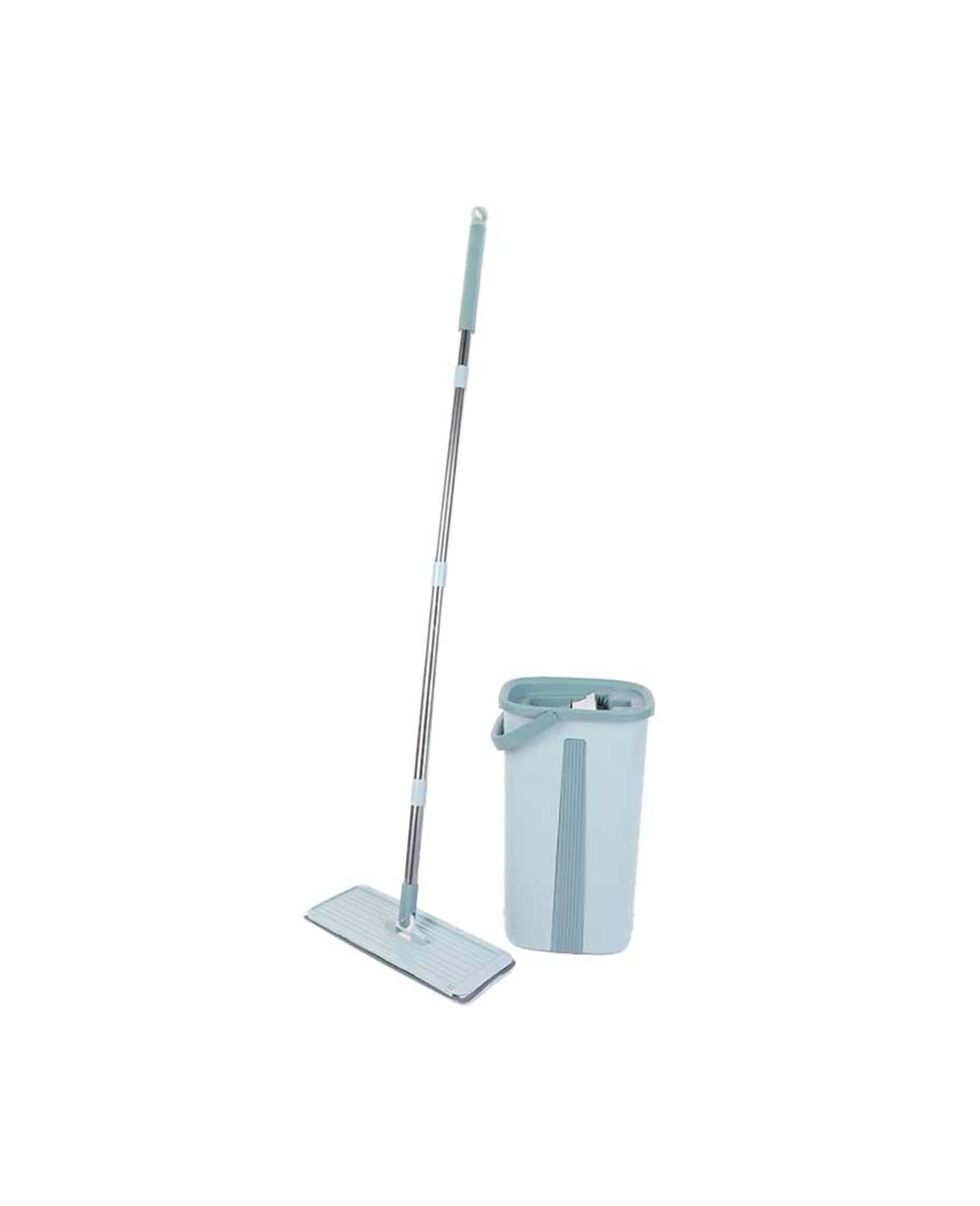 Home Pro Pisa Microfiber Flat Mop with Bucket Hands Free
