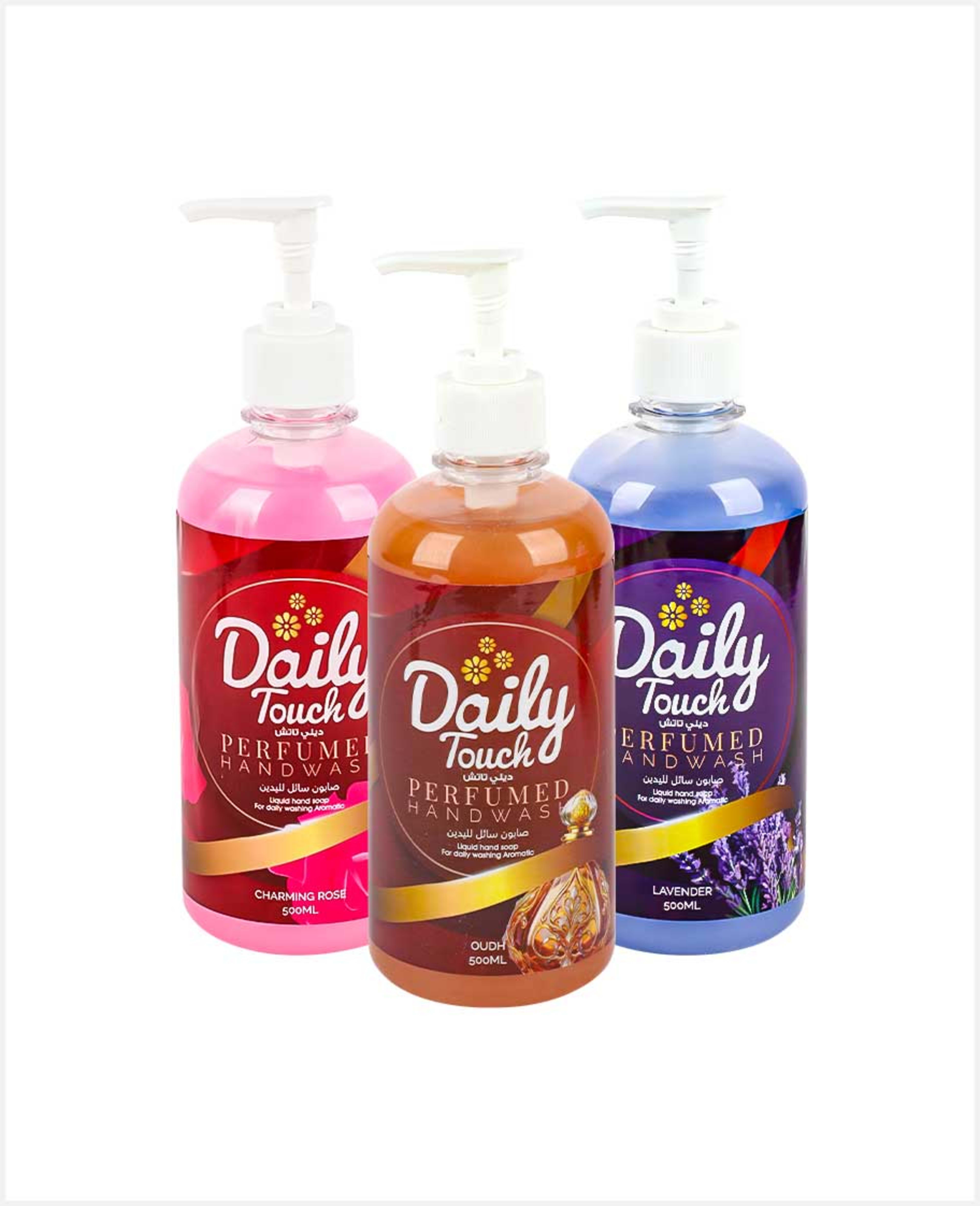 Daily Touch Assorted Perfumed Handwash 3x500ml
