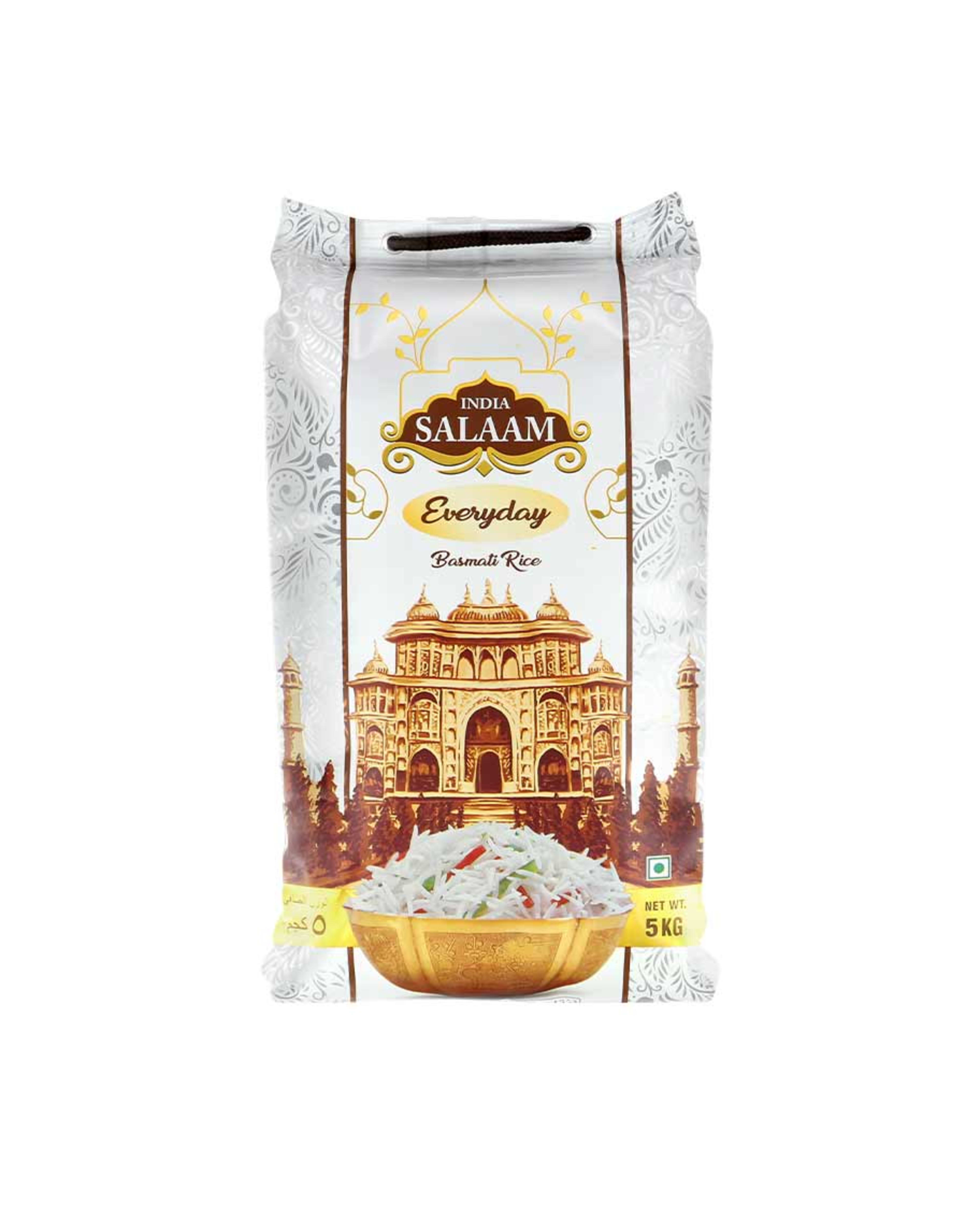 5kg入り米袋 Famous Premium Basmati Rice 5kg India salaam Everyday Basmati Rice 5kg | Family Food Center - Qatar