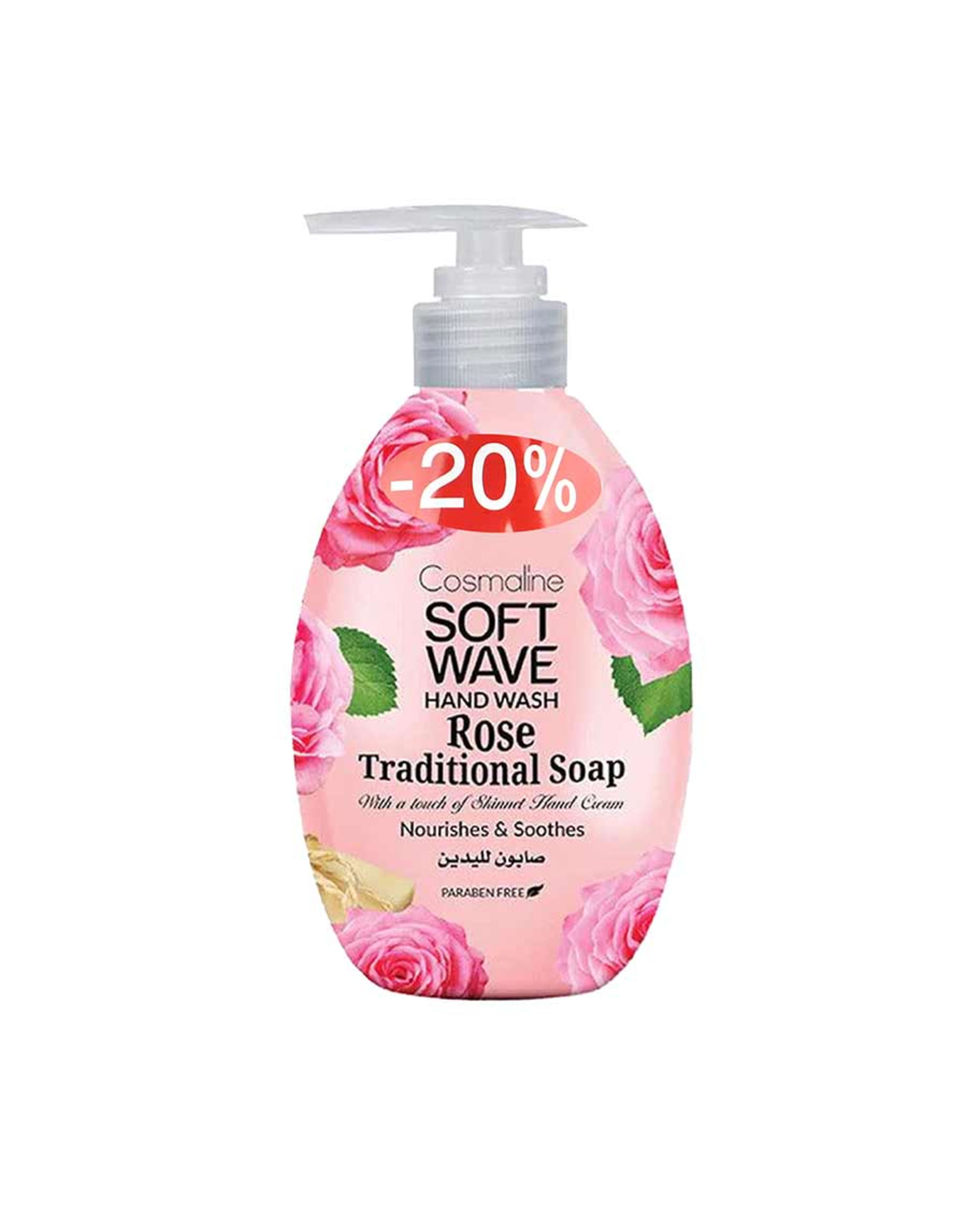Soft Wave Rose Traditional Soap Hand Wash 500ml Promo
