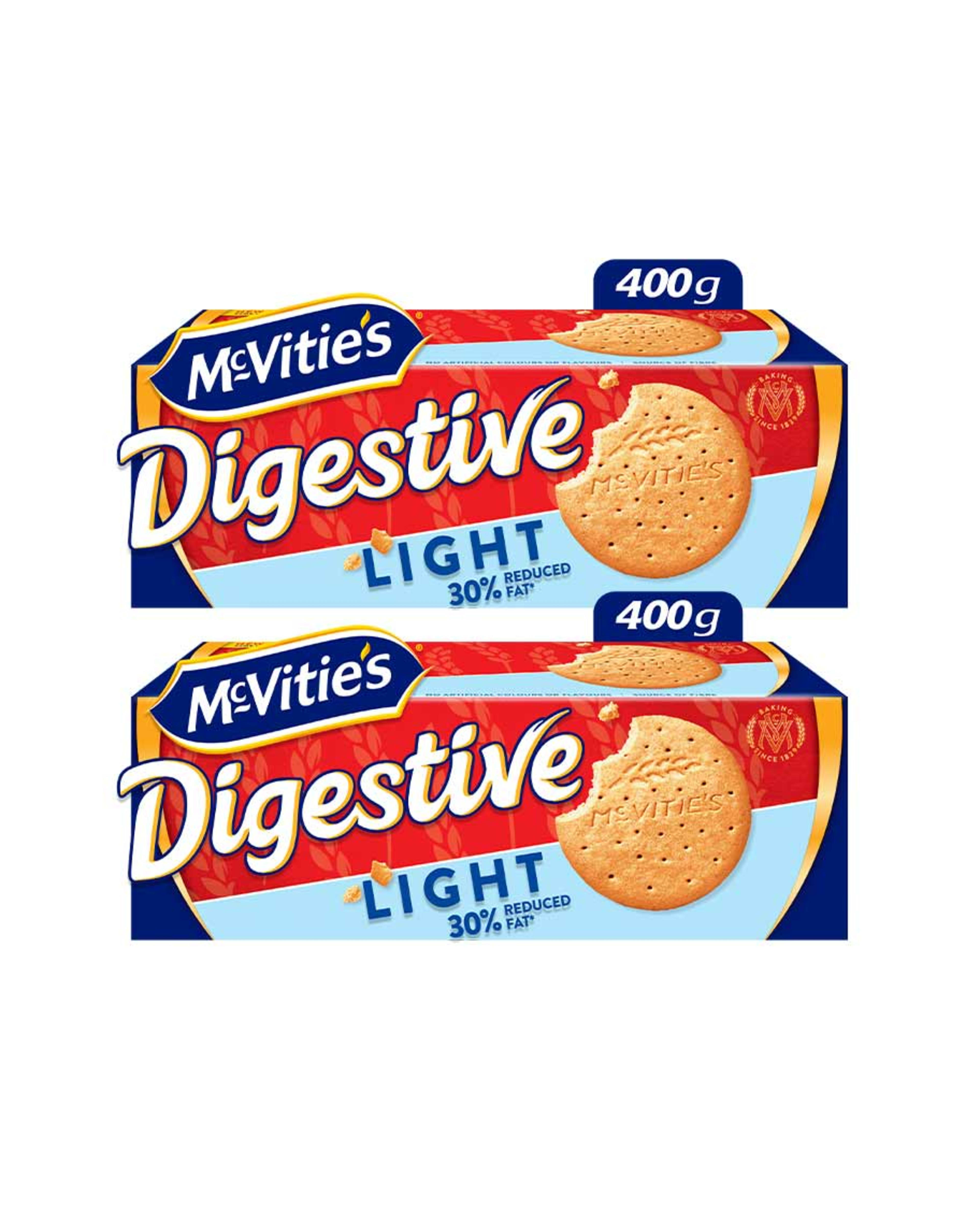 Mcvities Digestive Light Biscuits 2x400gm Promo