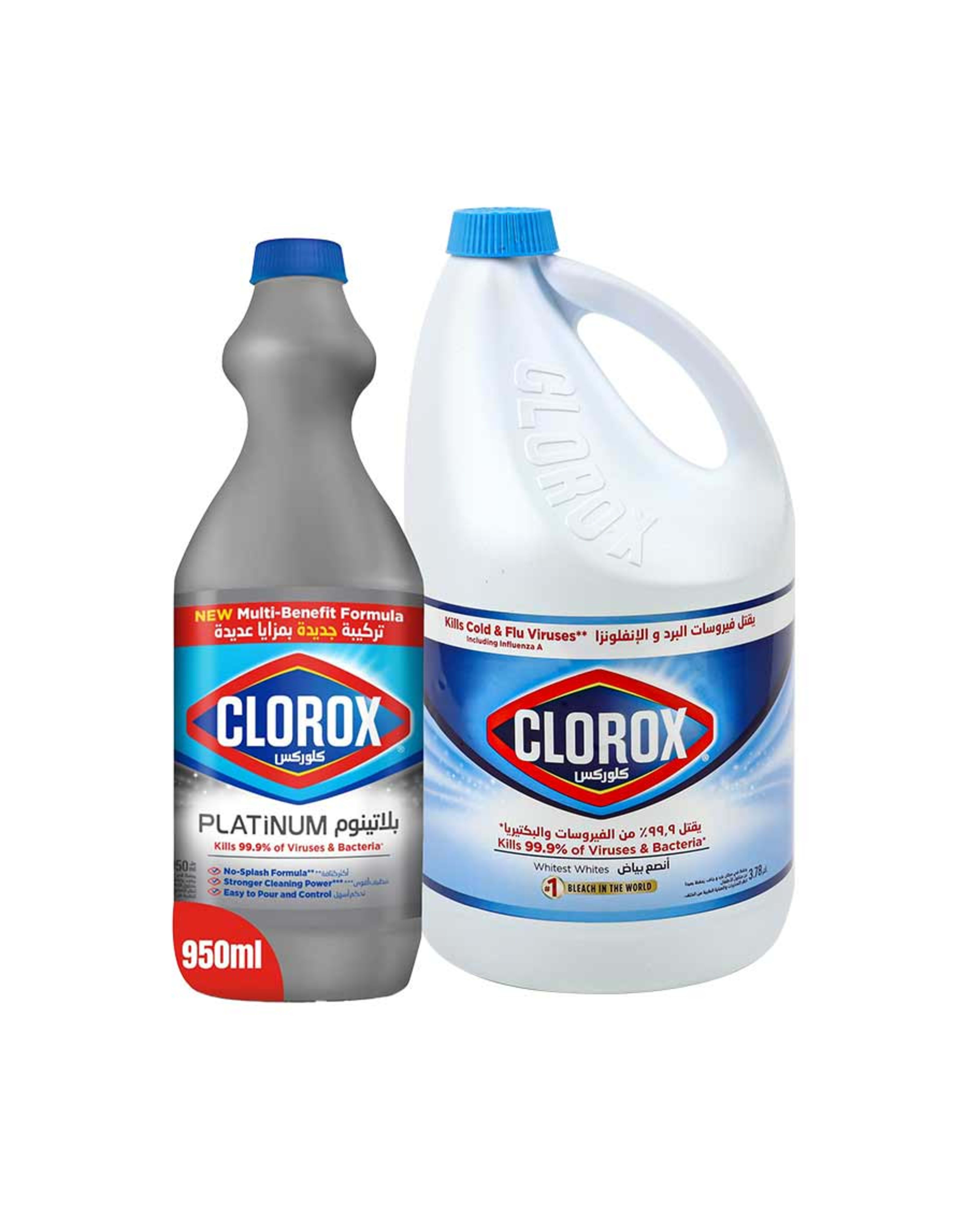 Clorox Bleach Liquid 3.78ltr +platinum Original 950ml