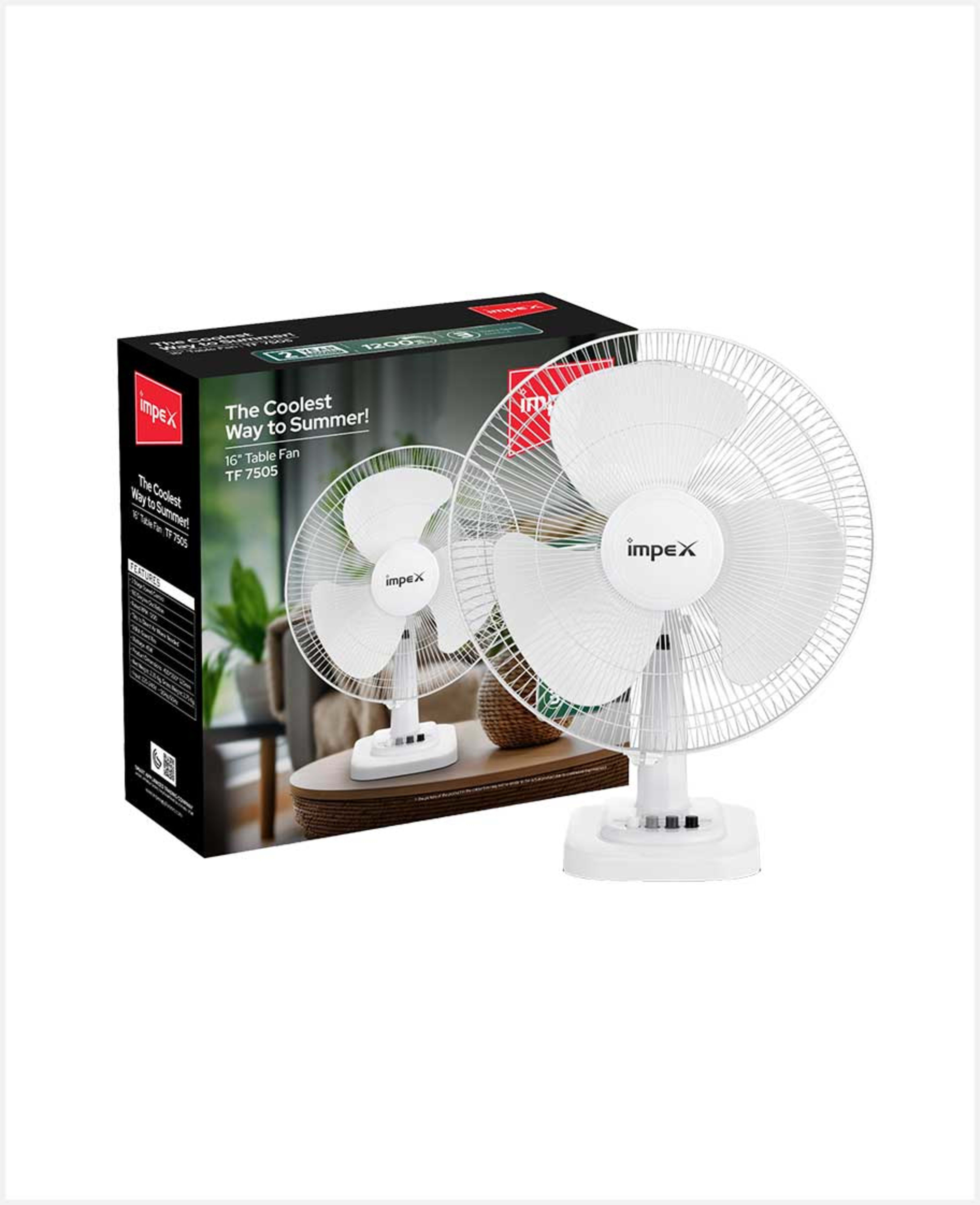 Impex Table Fan 16inch (tf 7505)