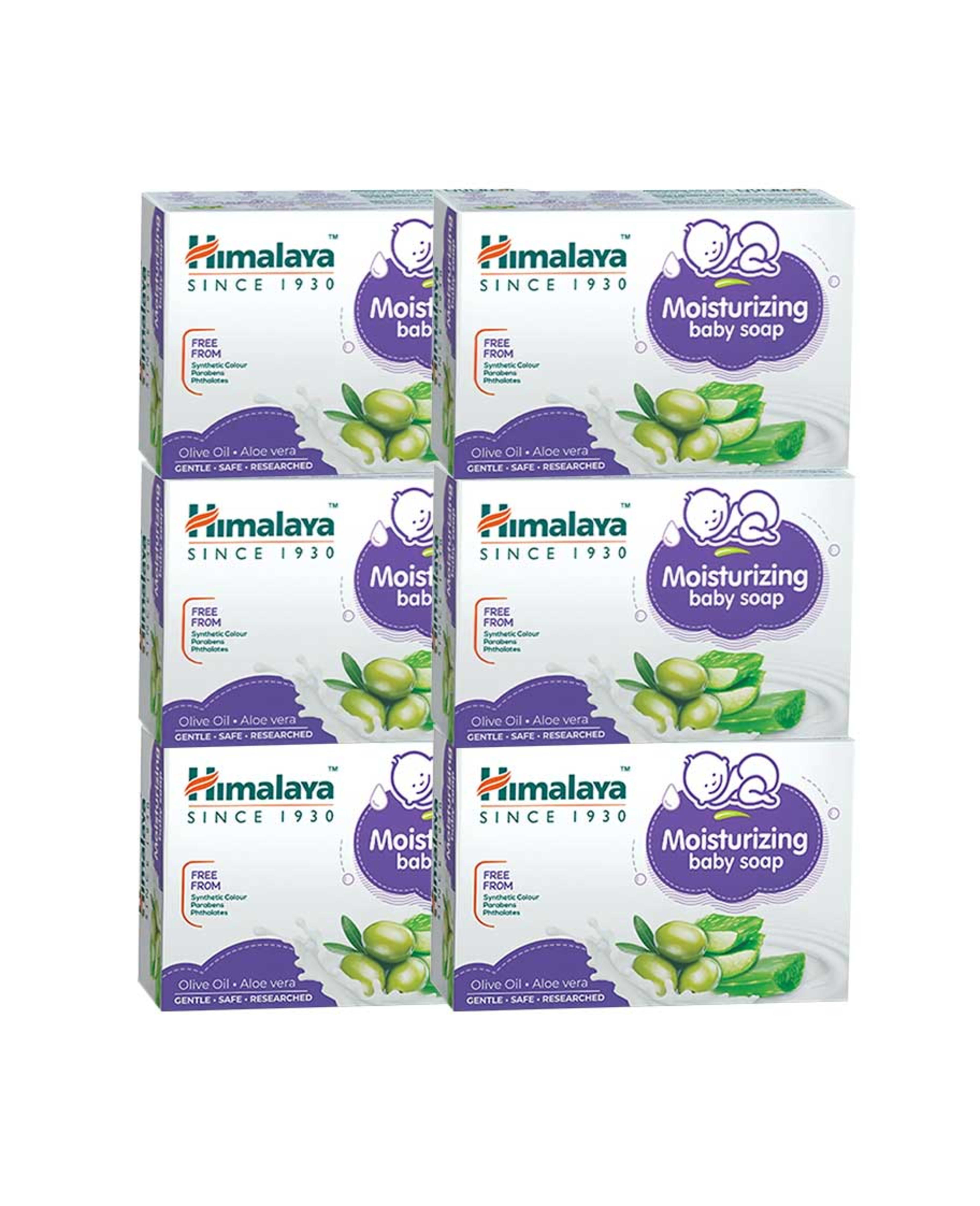 Himalaya Moisturizing Baby Soap Olive Oil Aloe & Milk 6x125gm