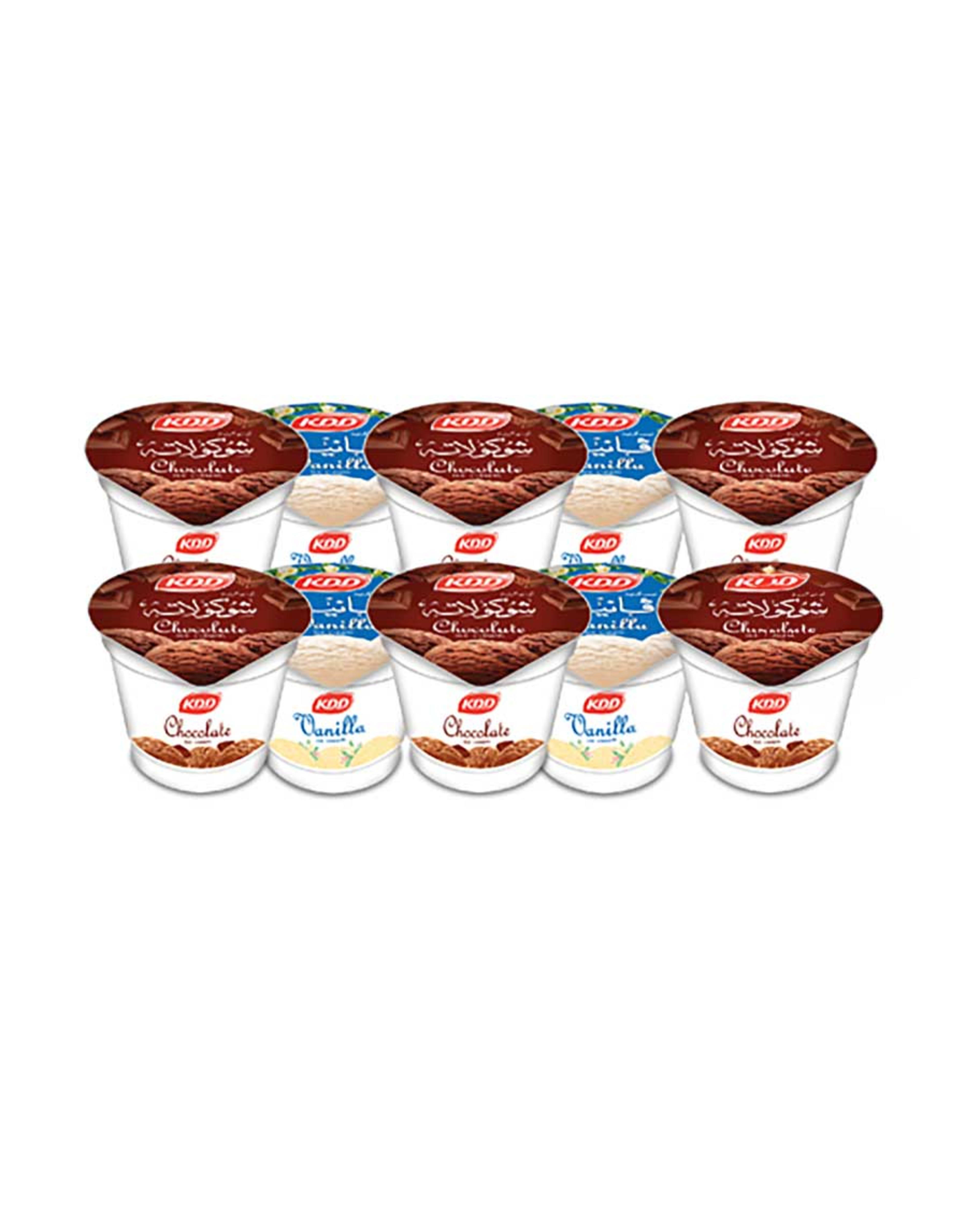 Kdd Ice Cream Cup 10pcsx100ml Assorted