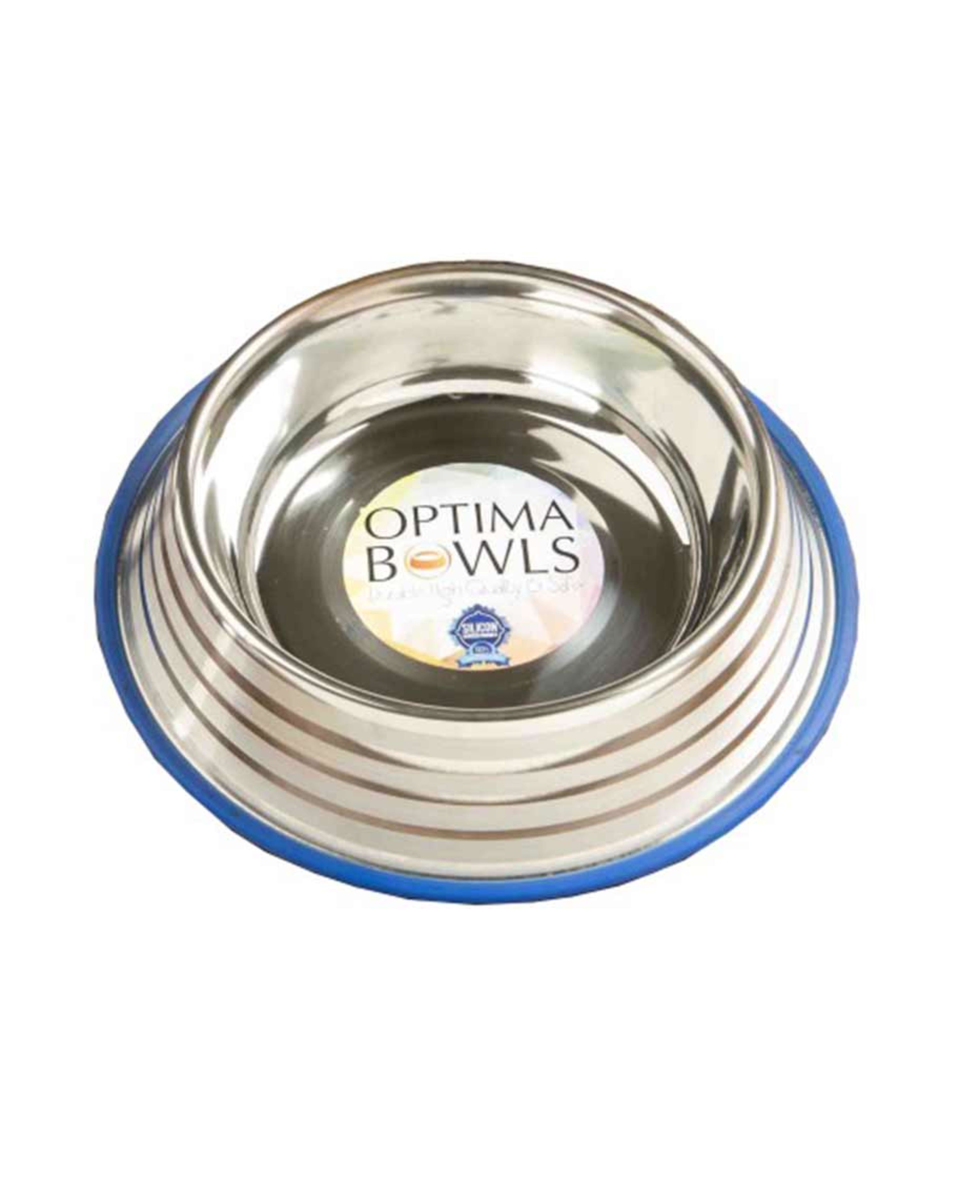 Optima Bowls Premium Anti-tip & Slip Platinum Pet Bowl Ob-1505-brss - image 2