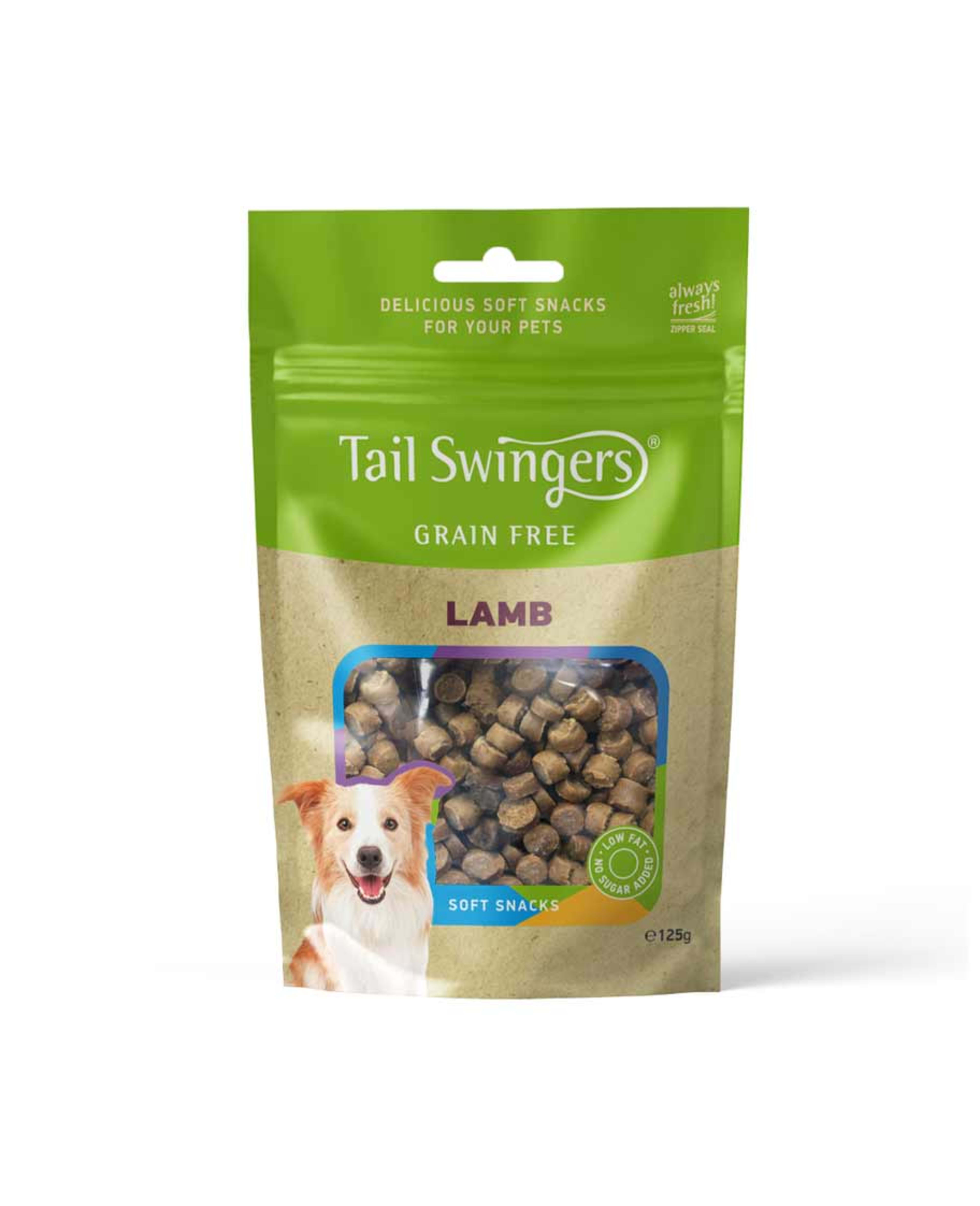 Tail Swingers Grain Free with Lamb Soft Snacks for Dog 125gm - image 2