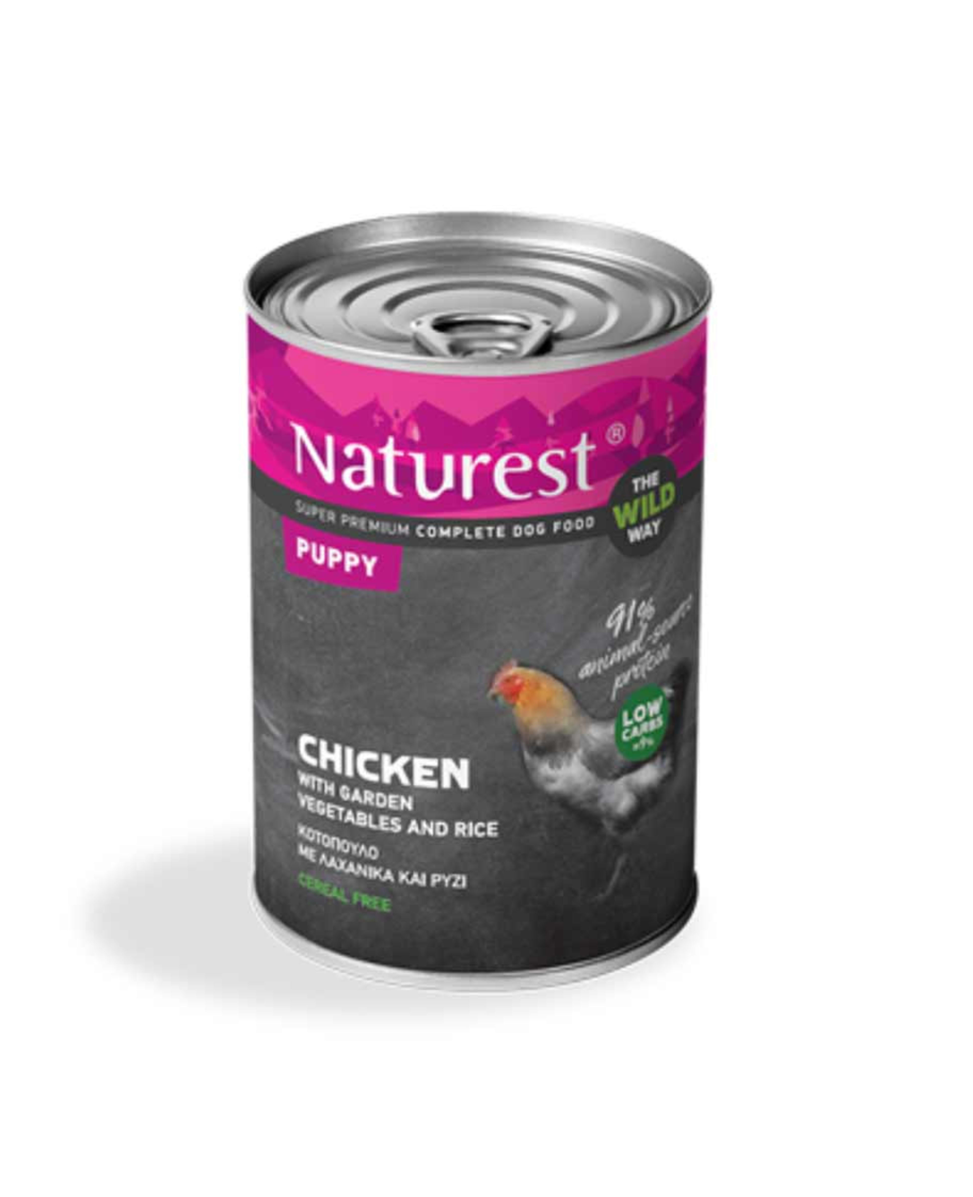 Naturest Chicken with Garden Vegetables and Rice Puppy Complete Dog Food 400gm - image 2