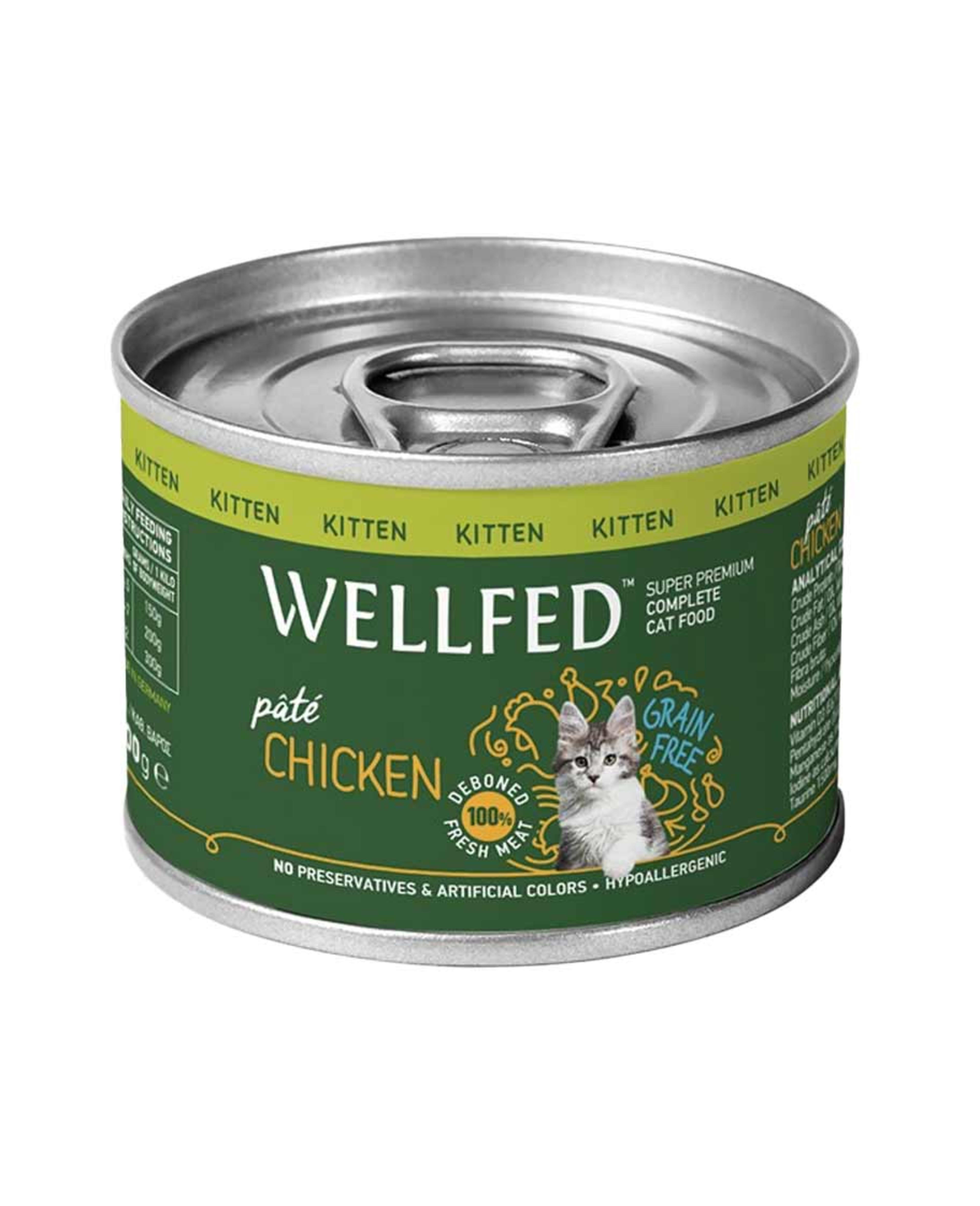 Wellfed Chicken Kitten Complete Cat Food 200gm - image 2