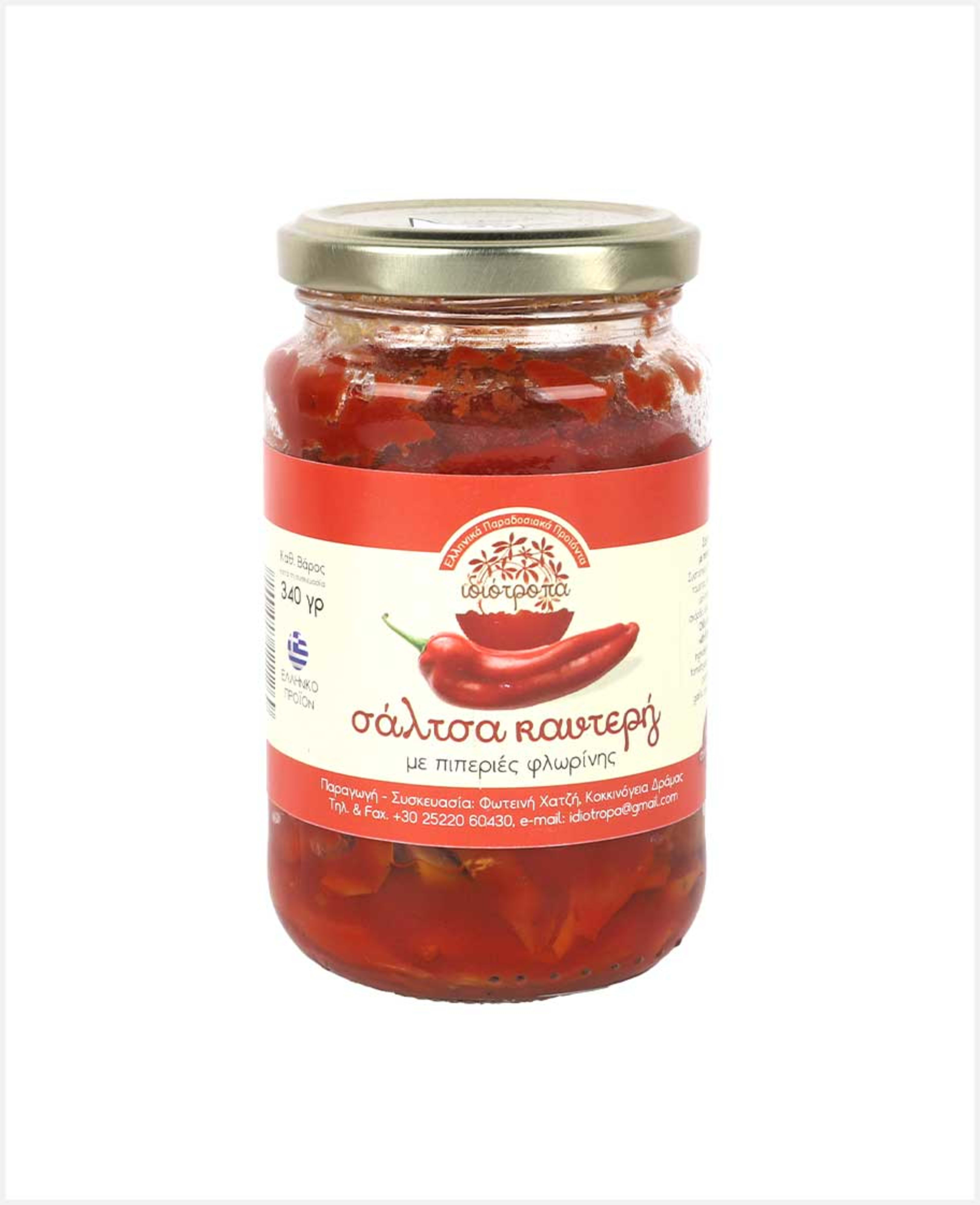 Idiotropa Spicy Tomato Sauce Florina Peppers 340gm