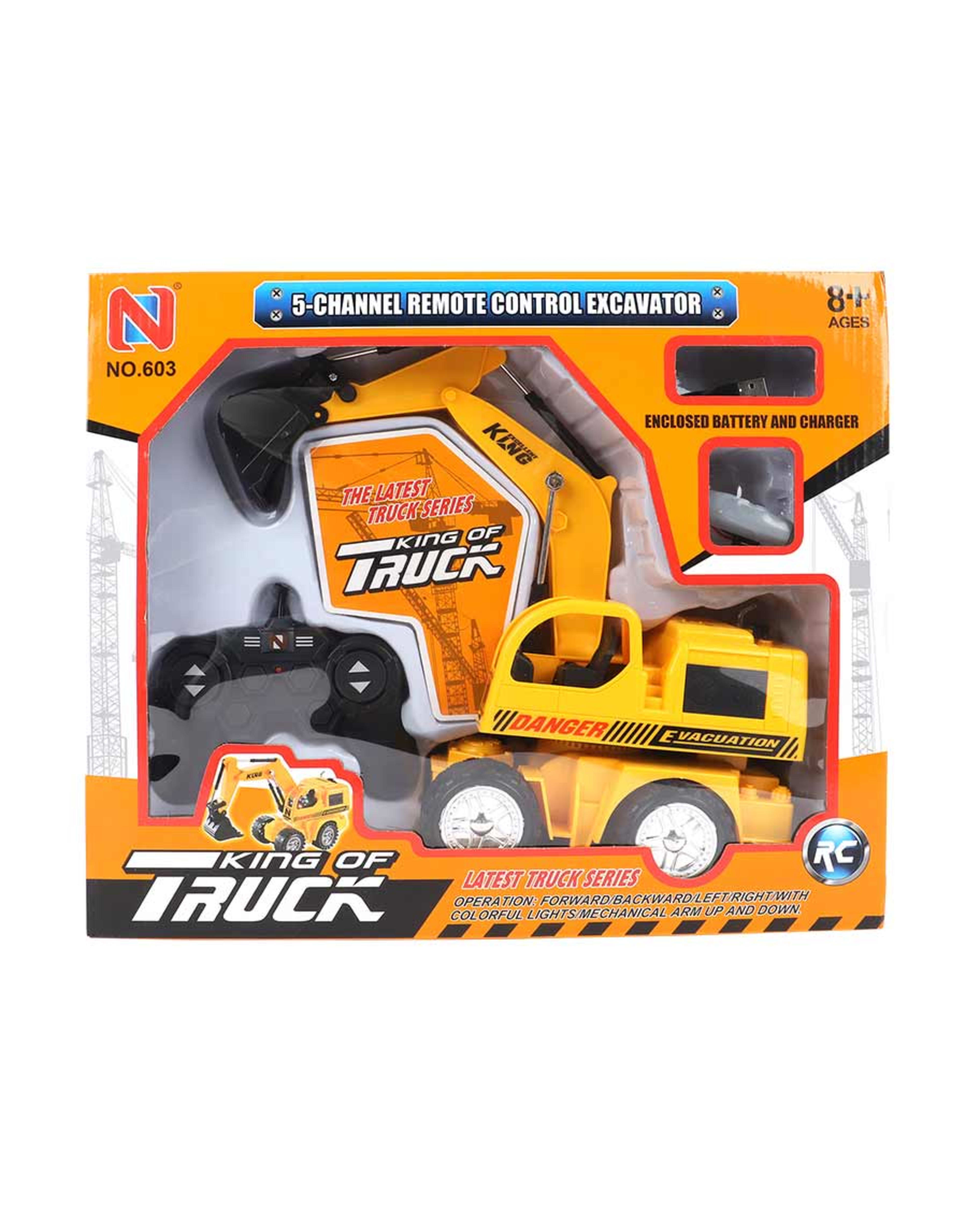 5 Ch Remote Control Excavator 3.7v Battery USB Charger 603 - image 2