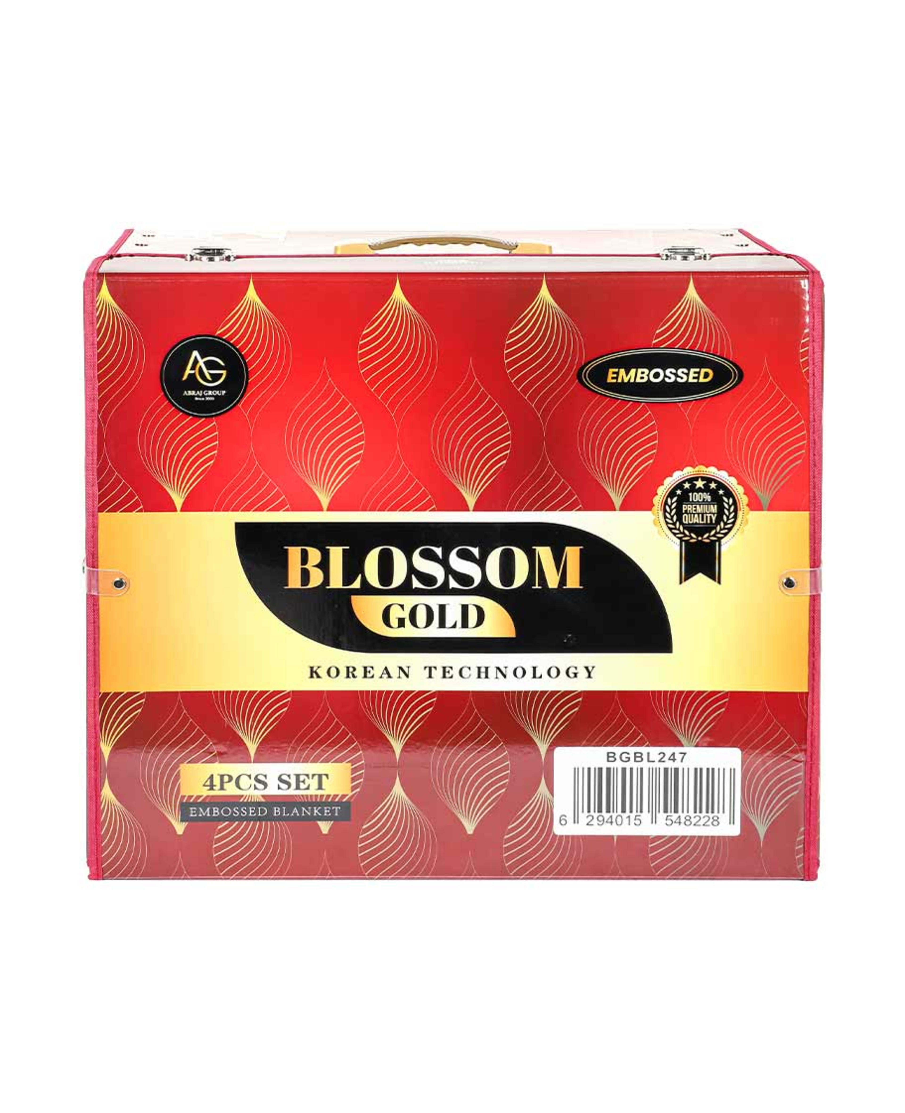 Blossom Gold Blanket 4pcs Set Bldchbg247 - image 2