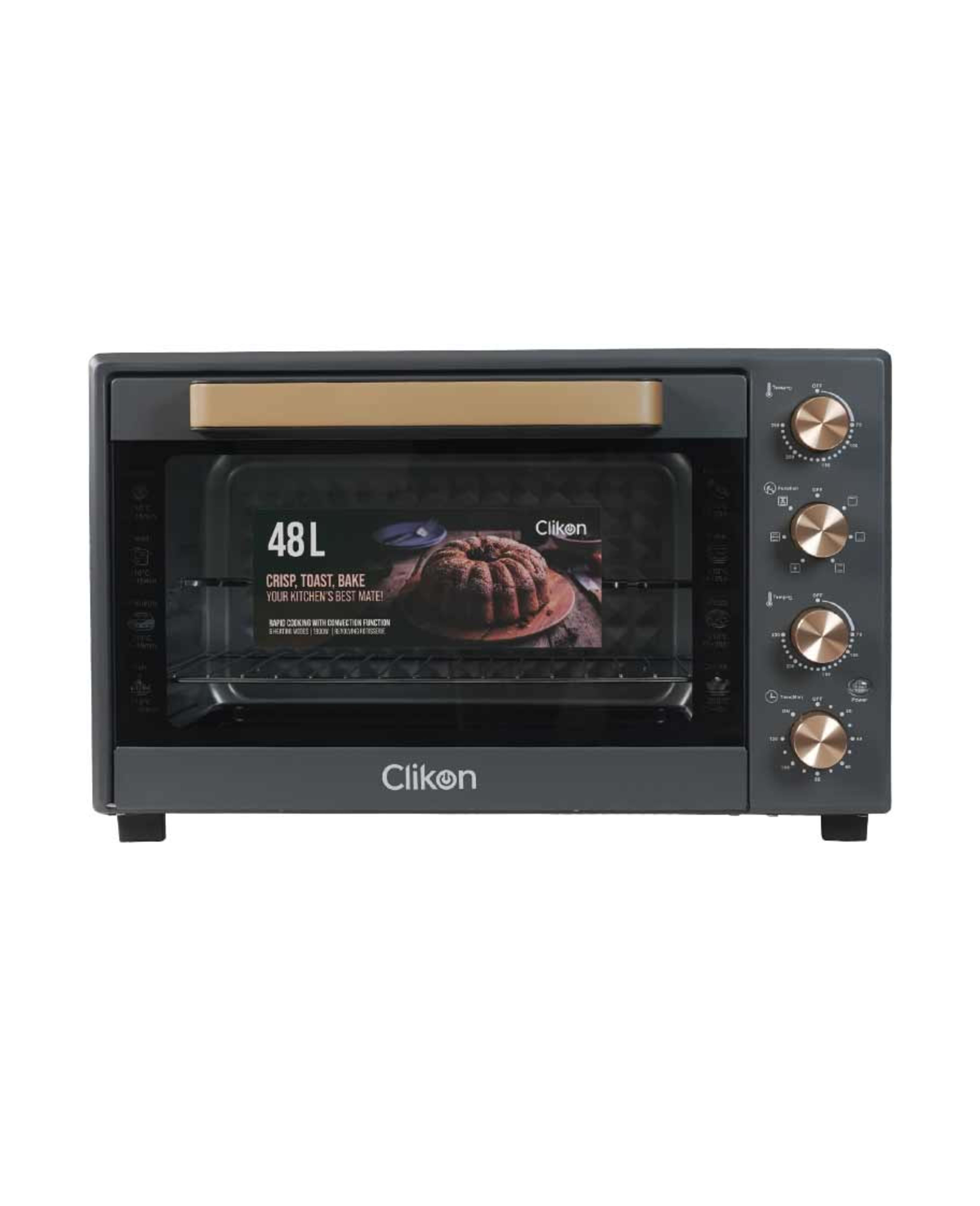 Clikon Toaster Oven with Rotisserie 48ltr 2000w Ck4361