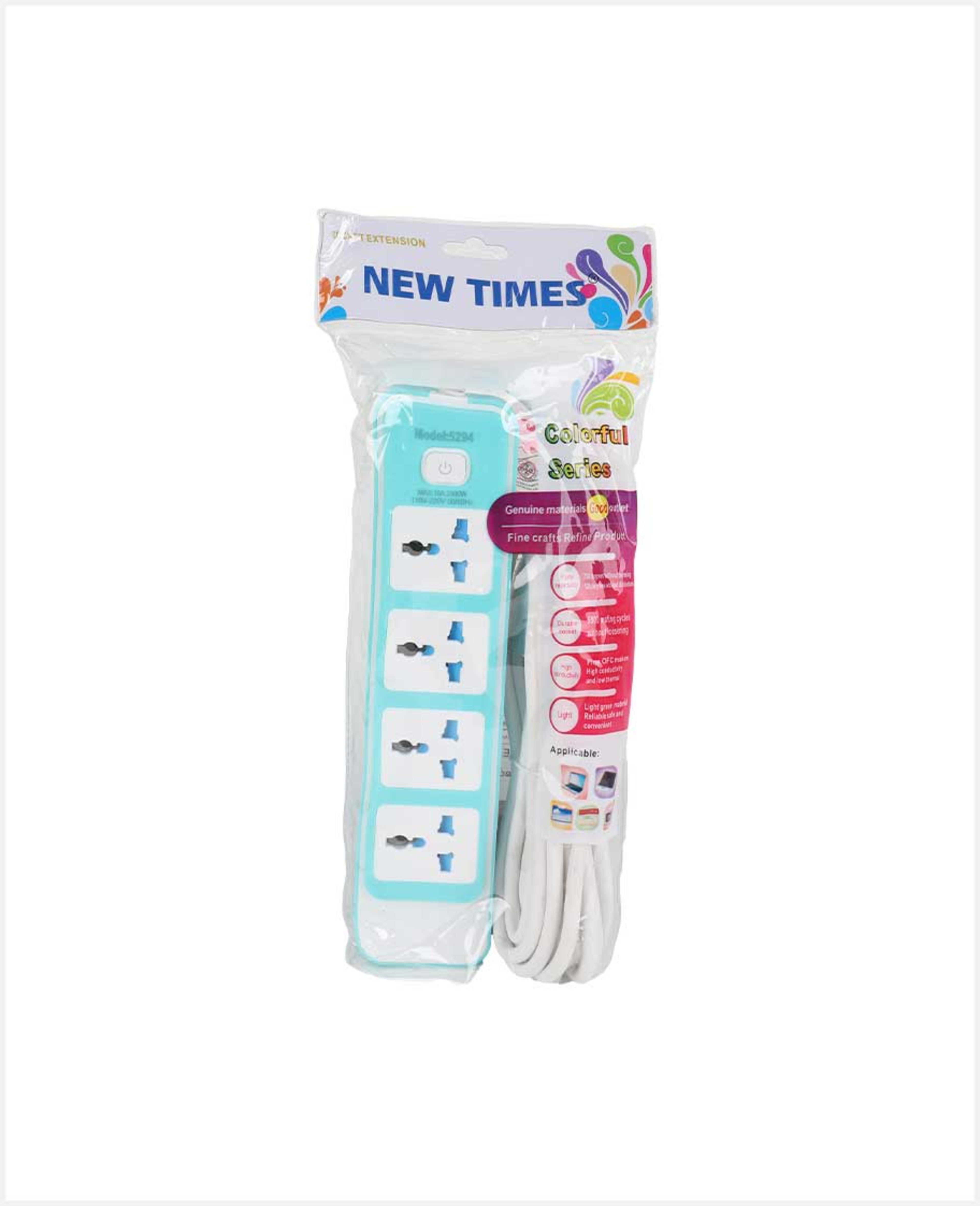 New Times Extension Socket 4 Way 4mtr 5294