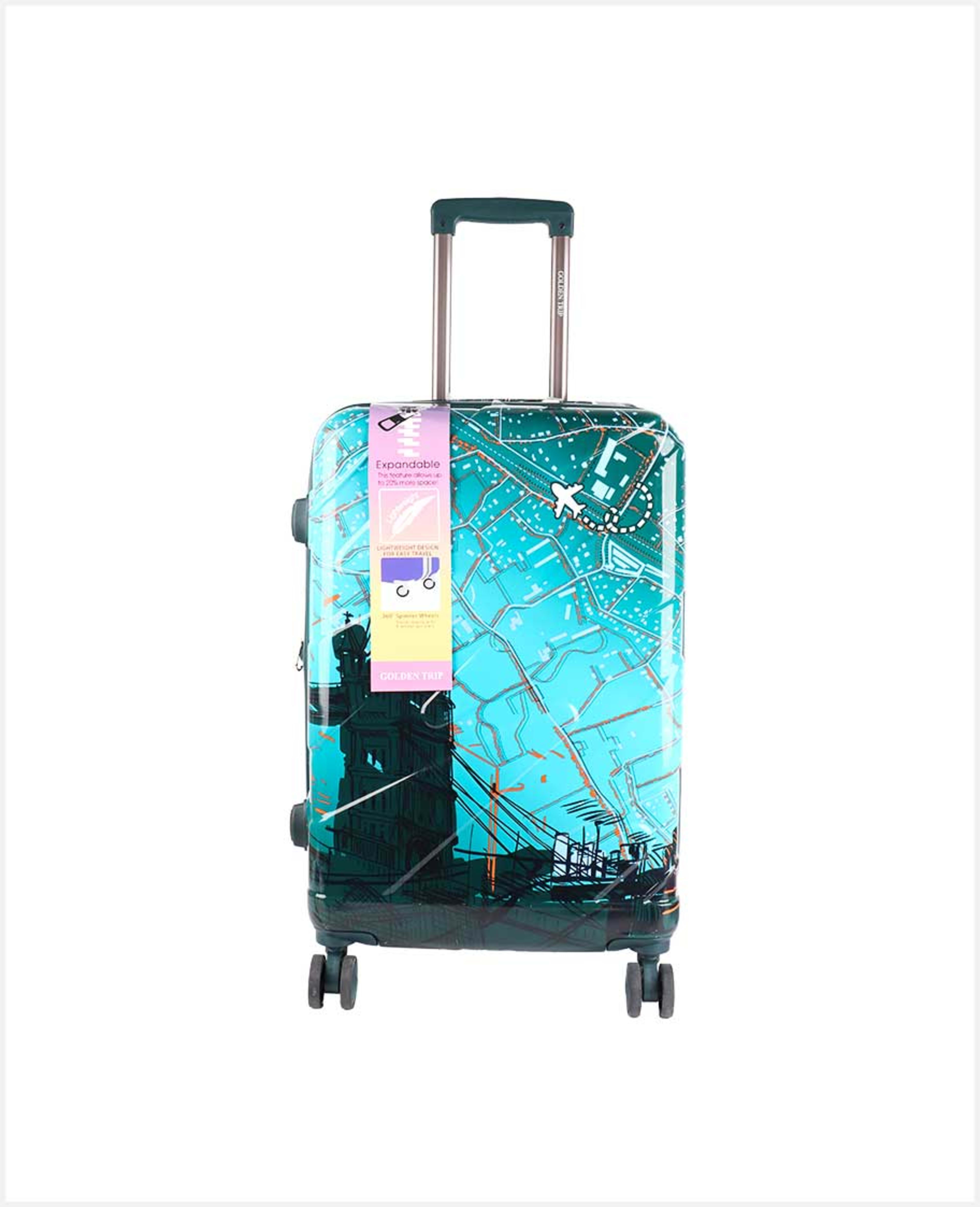 Golden Trip Abs Polycarbonate Trolley 28inch Lstrch2455 - image 2