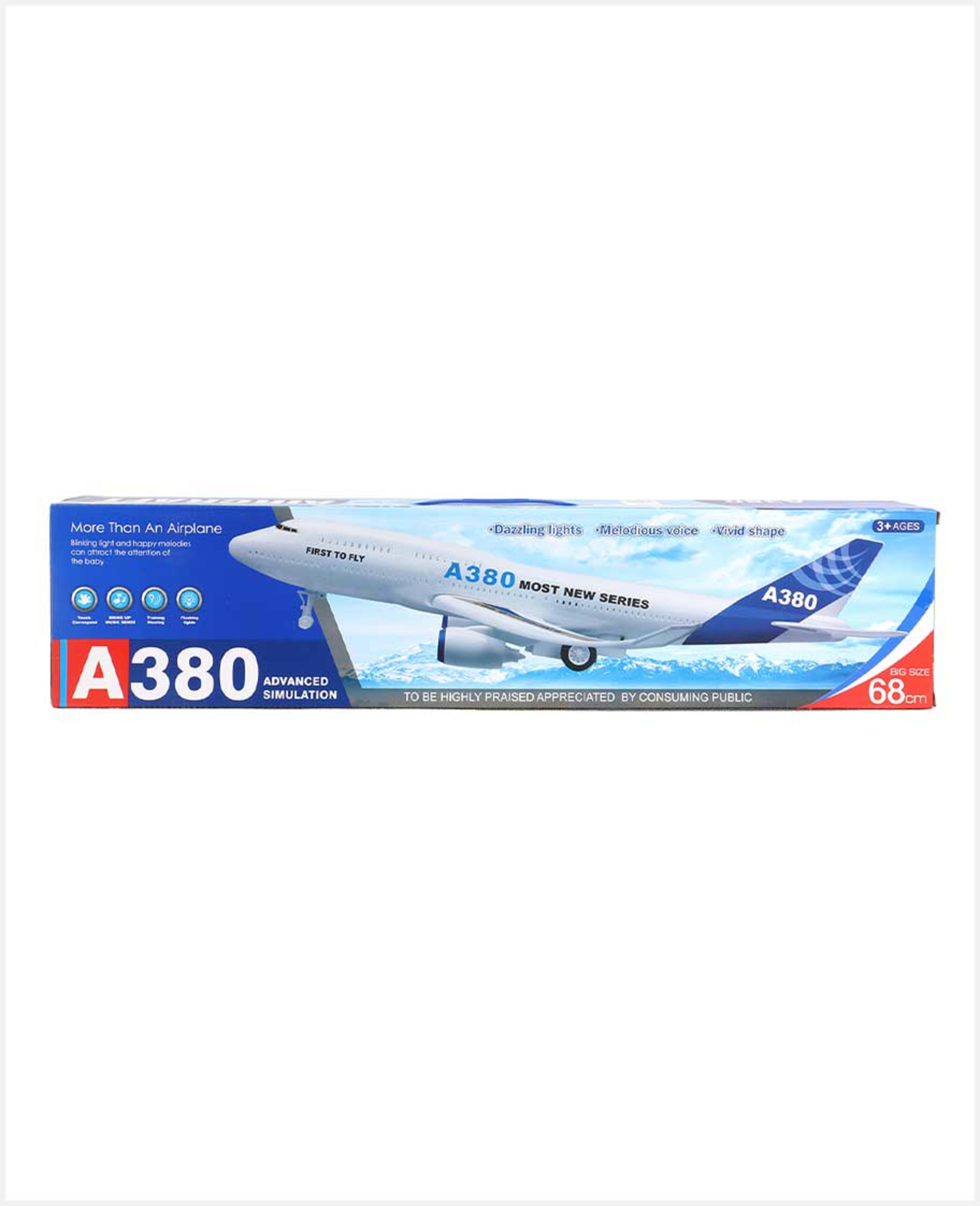 Friction Plane with Light & Music A380-100 - image 2
