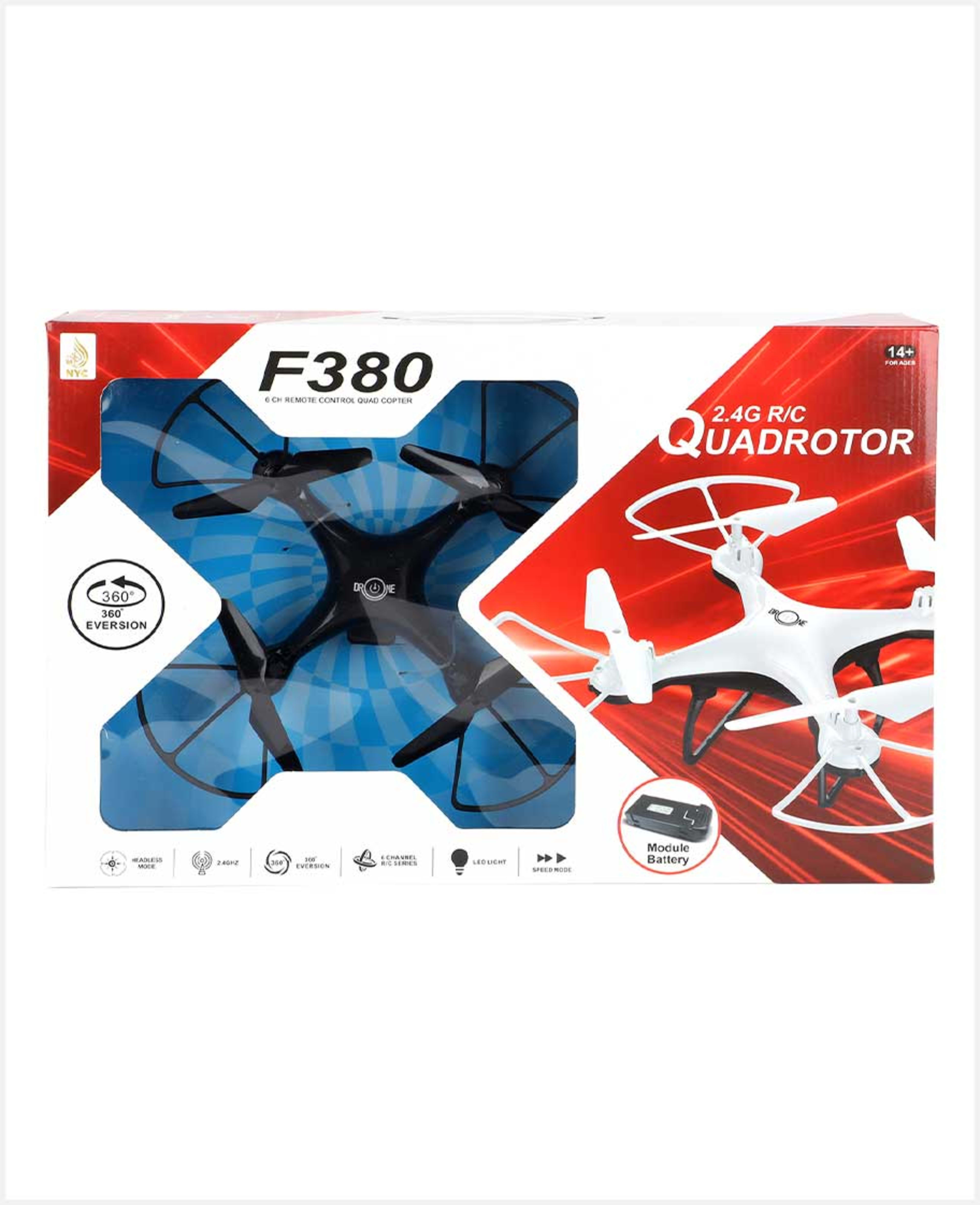 Remote Control Drone with USB & Light 2.4g F380 - image 2