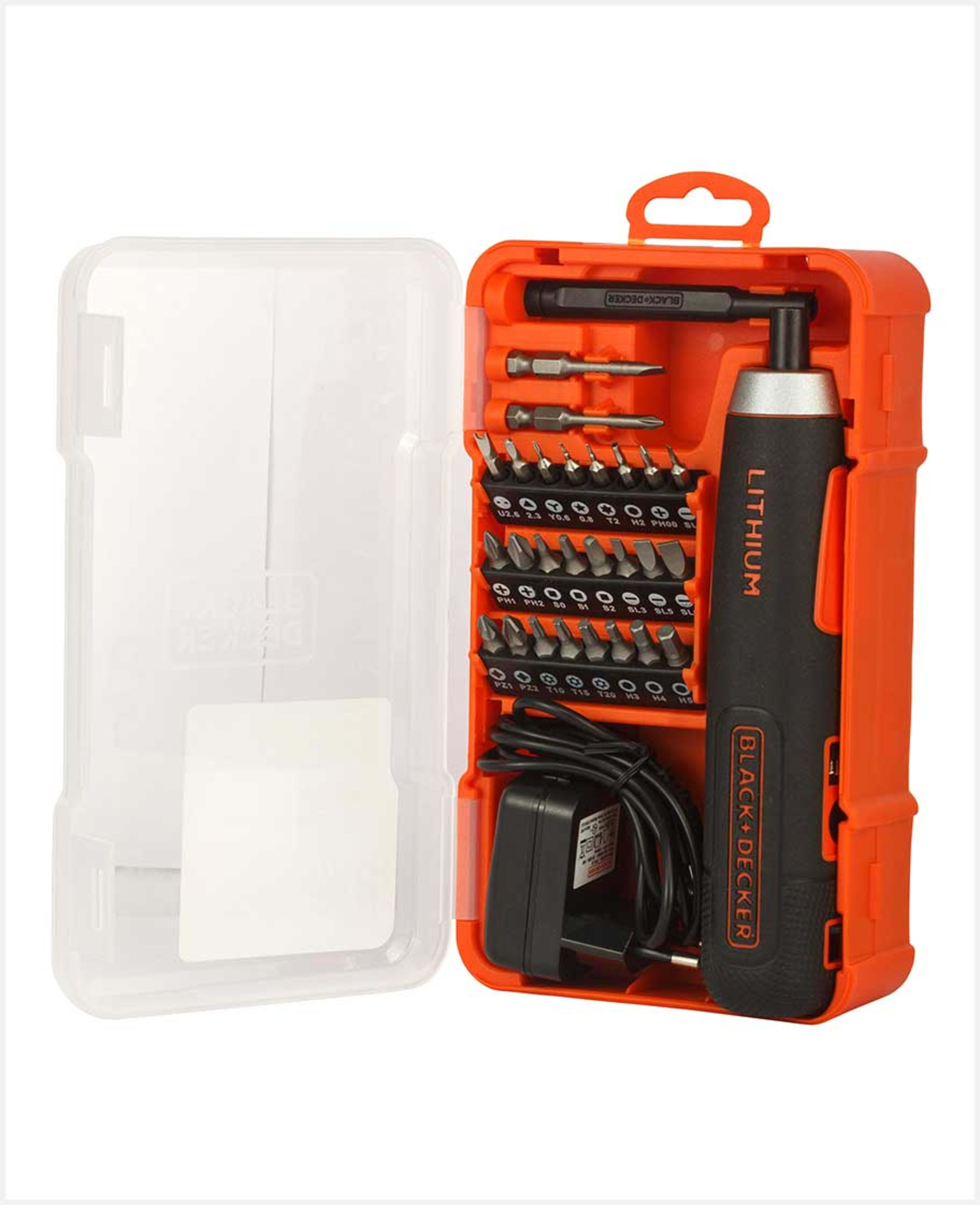 Black & Decker Lithium Ion Screwdriver with 27 Accessories 3.6v Bd40k27-b5