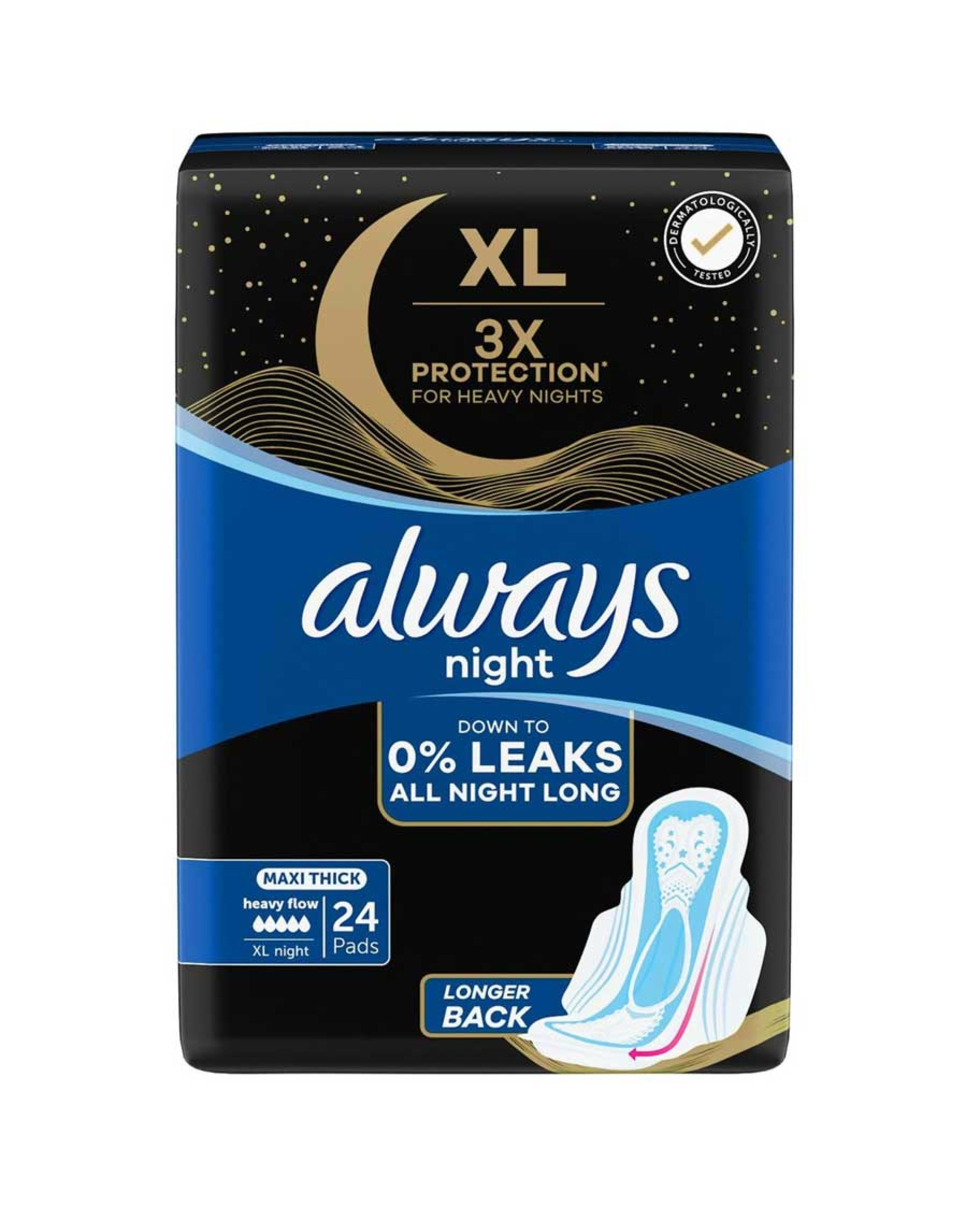 Always Dreamzzz Maxi Thick XL Night Pads 24pcs