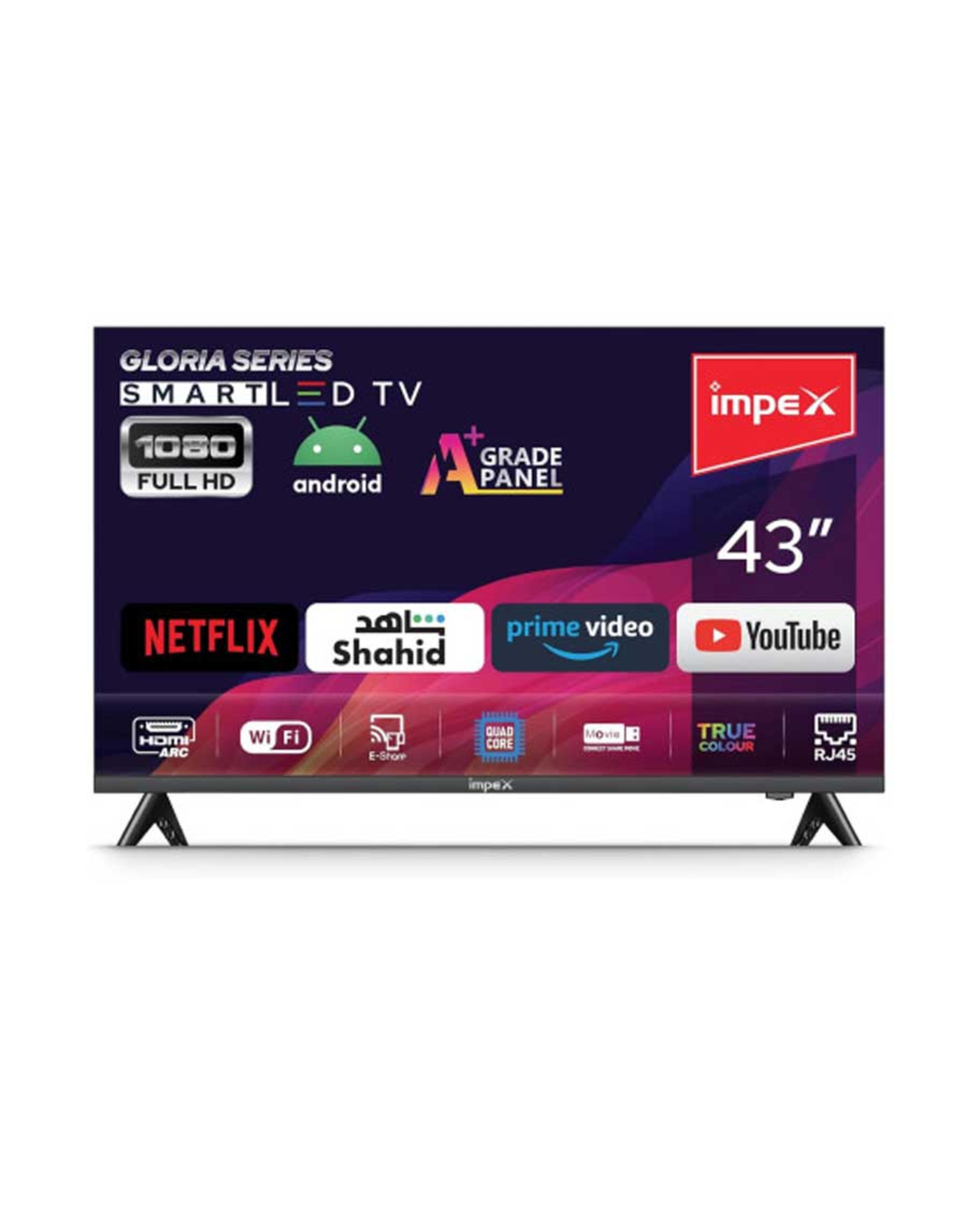 Impex Fhd Smart LED TV Gloria 43inch
