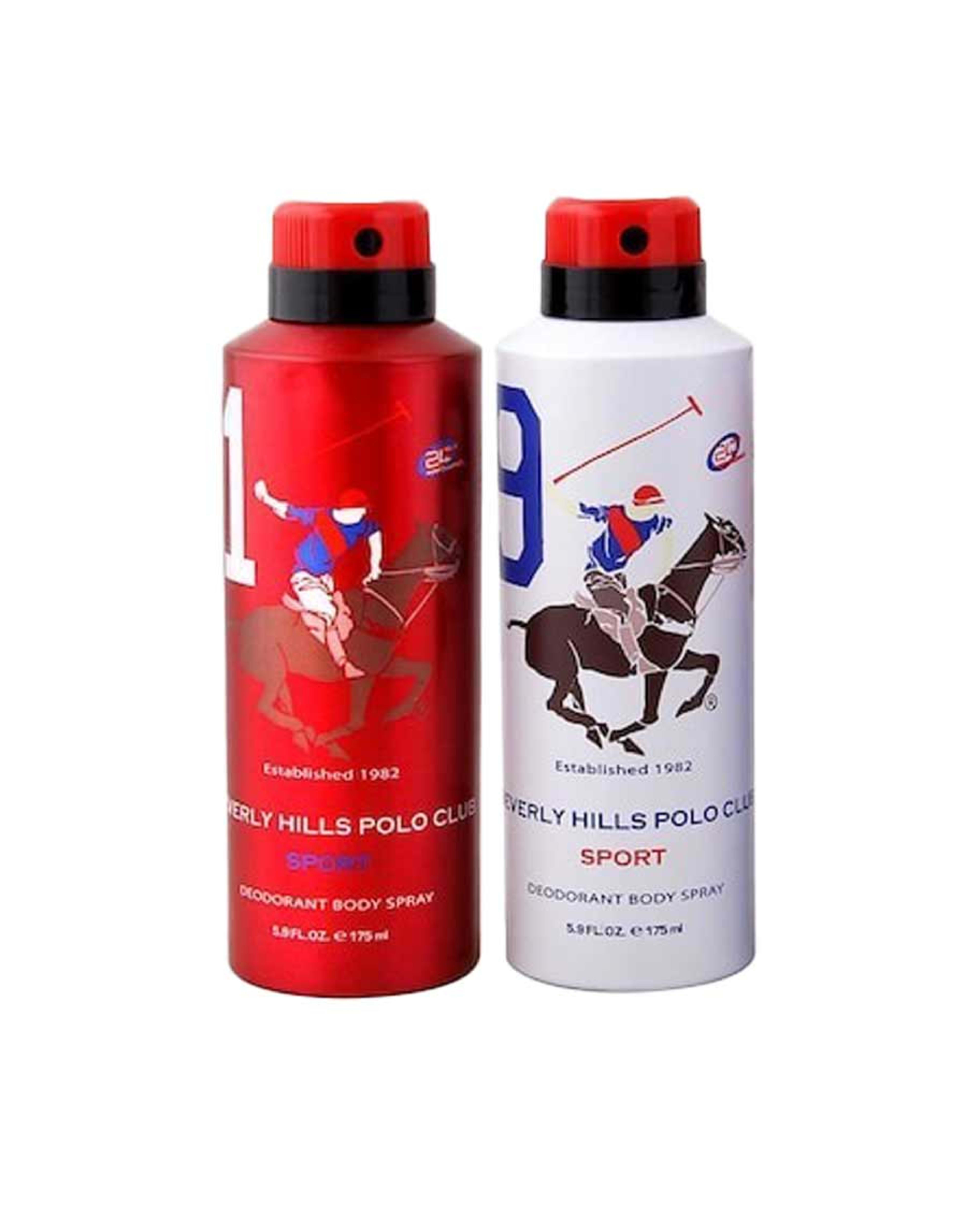 Beverly Hills Polo Club for Men Deodorant Body Spray Assorted 2x175ml - image 2