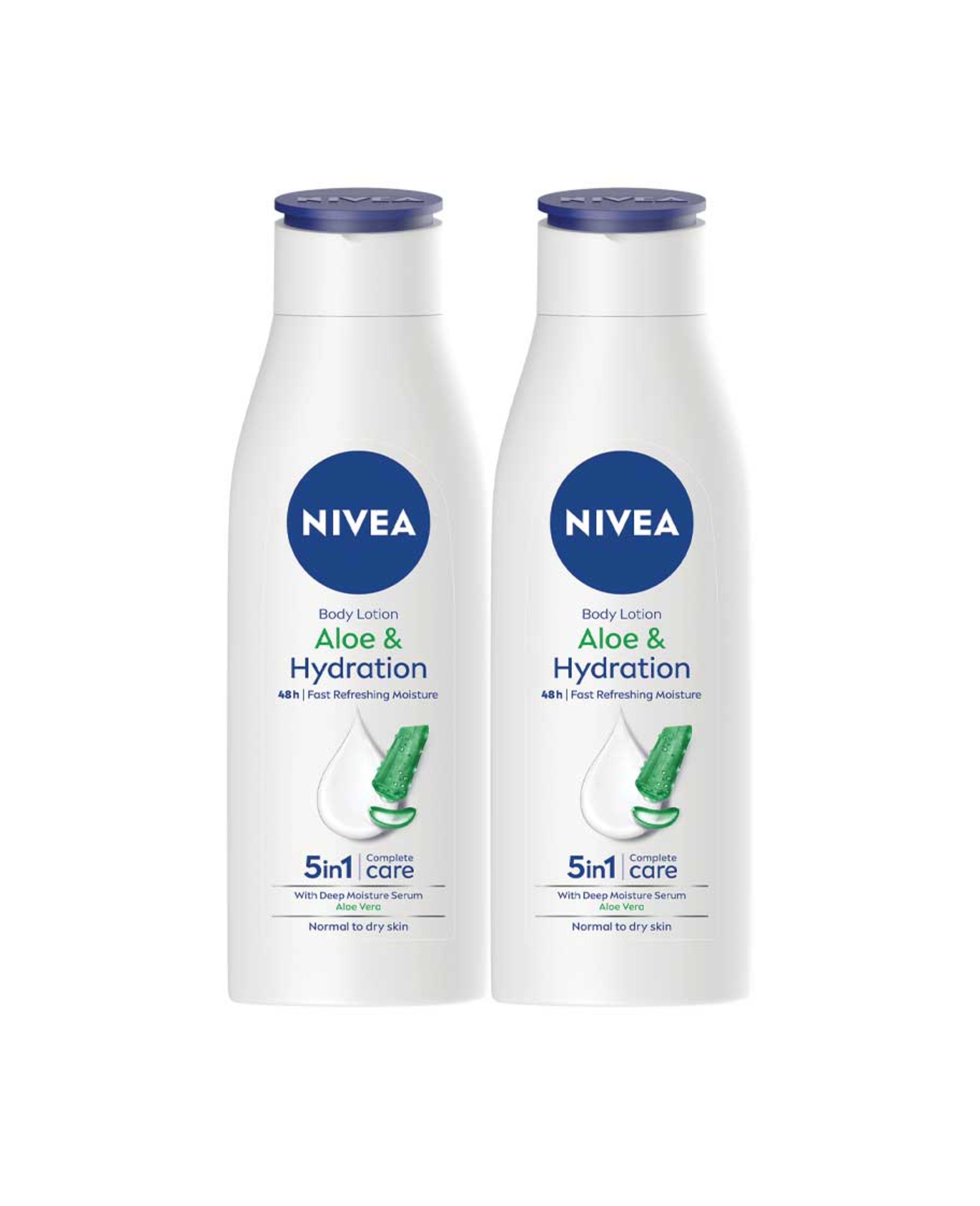 Nivea Aloe & Hydration Body Lotion 2x250ml @20%off - image 2