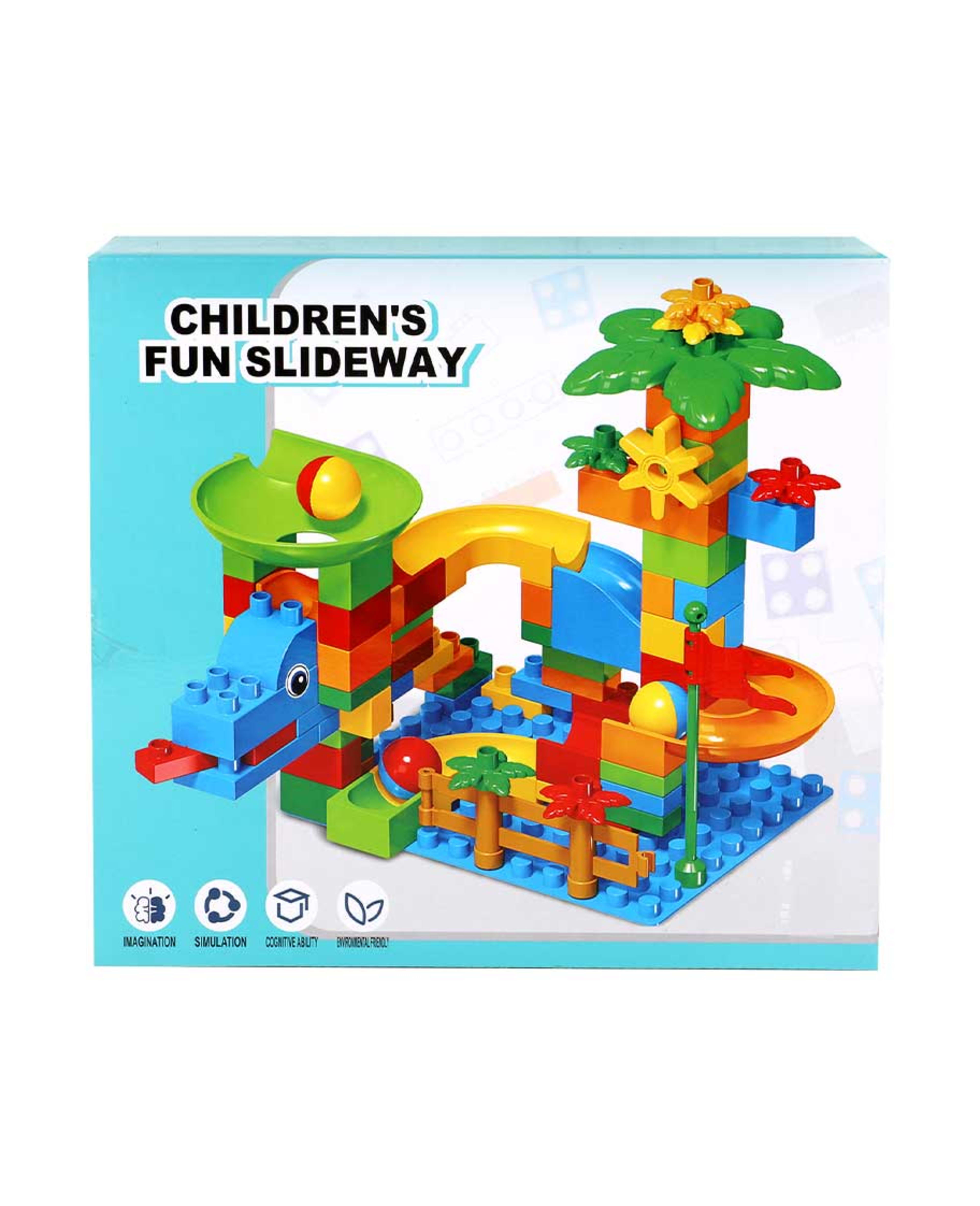 Childrens Fun Slideway Building Blocks 102pcs Mc851