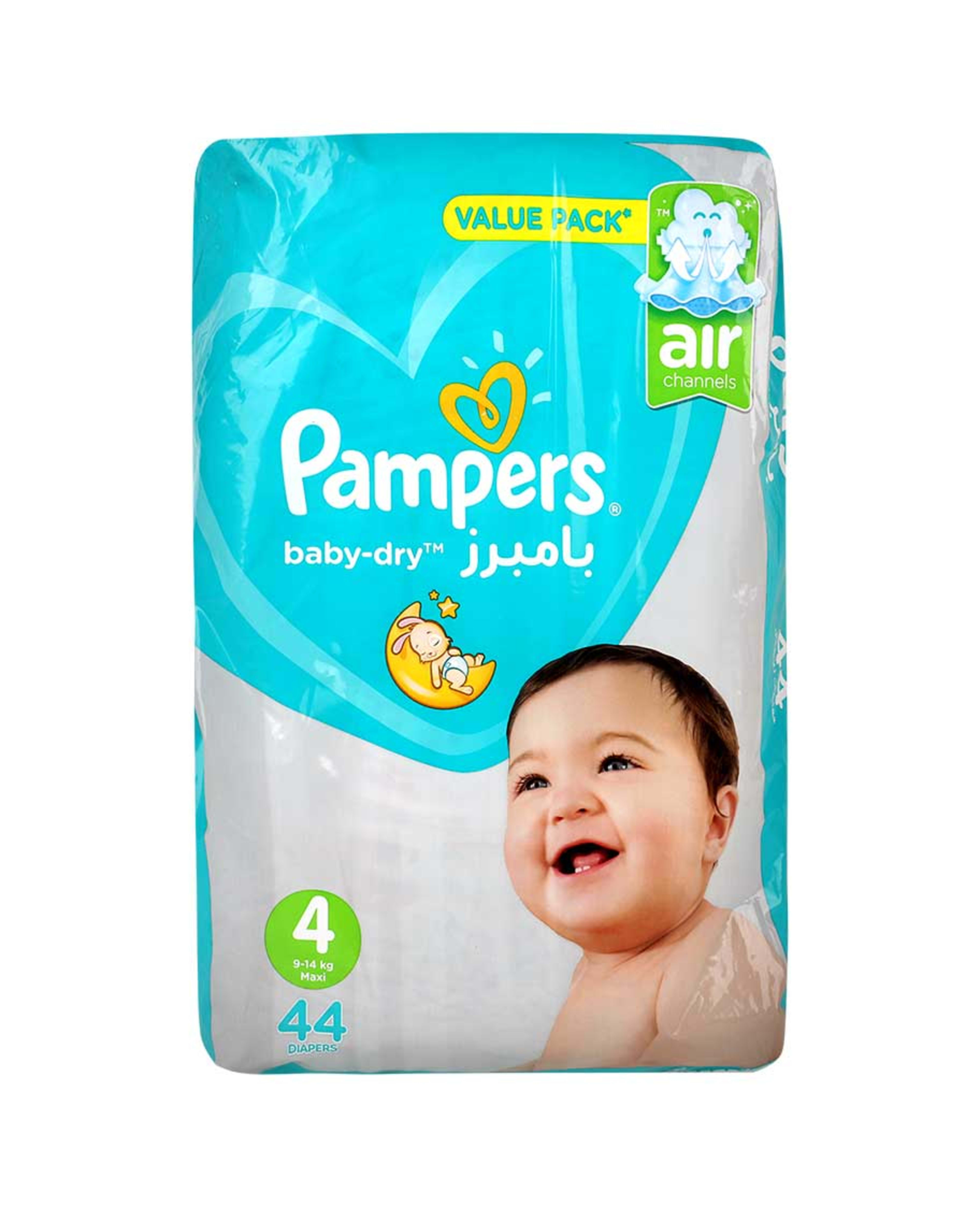 Pampers Baby Dry Diapers Maxi 4 9-14kg 44pcs Sp.offer