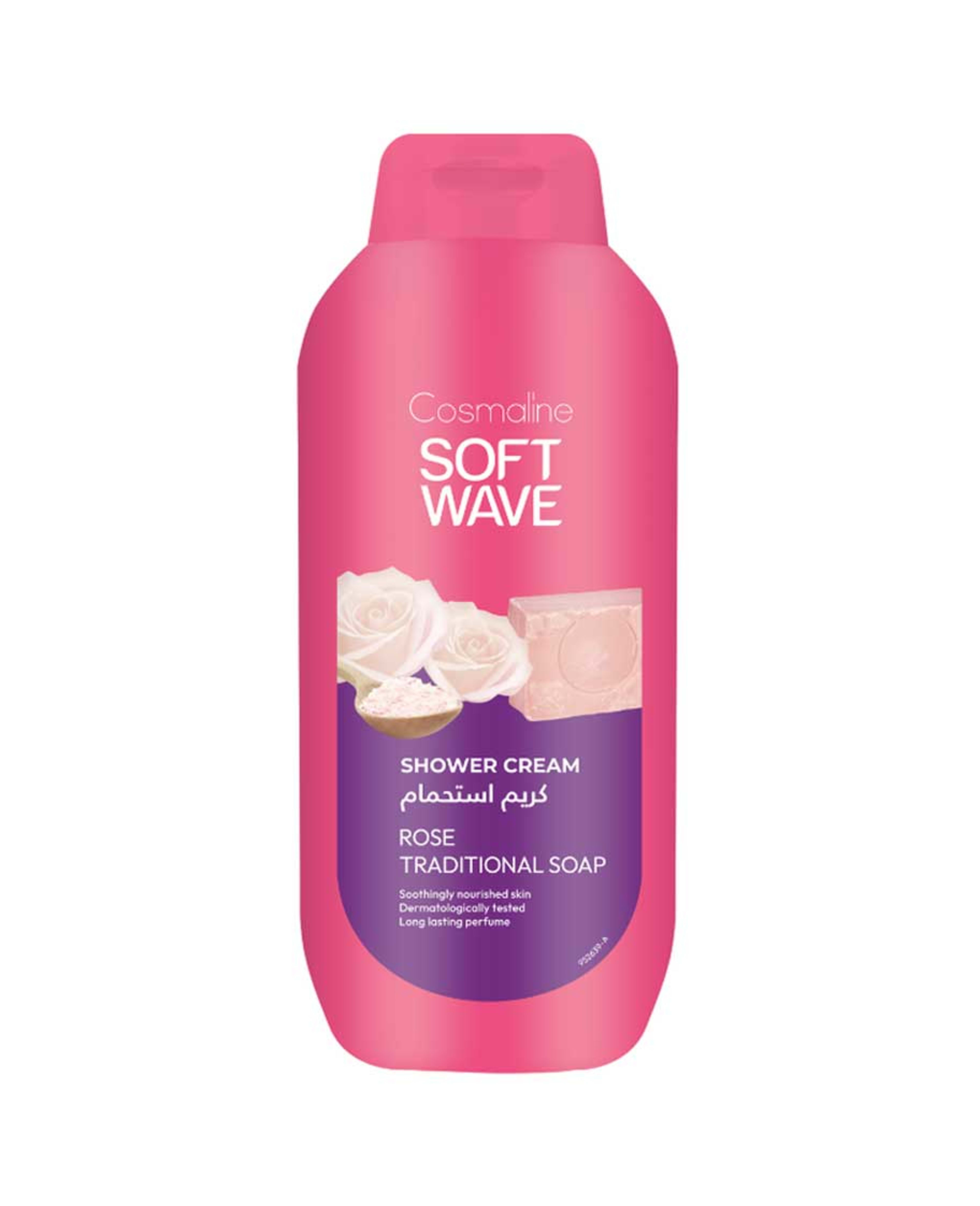 Cosmaline Soft Wave Shower Cream Rose Traditional Soap 650ml Promo