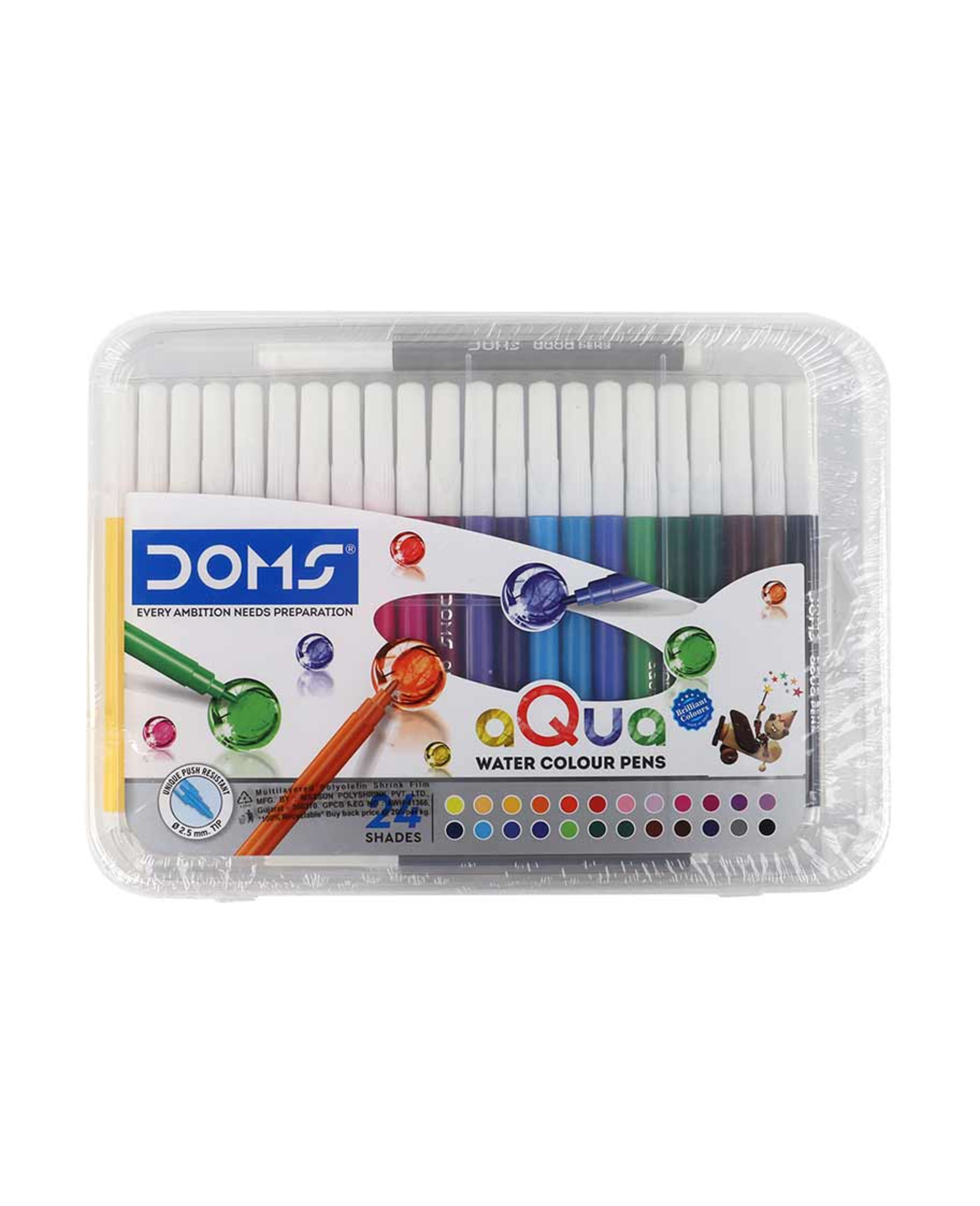 Doms Aqua 24 Water Colour Pens 7420