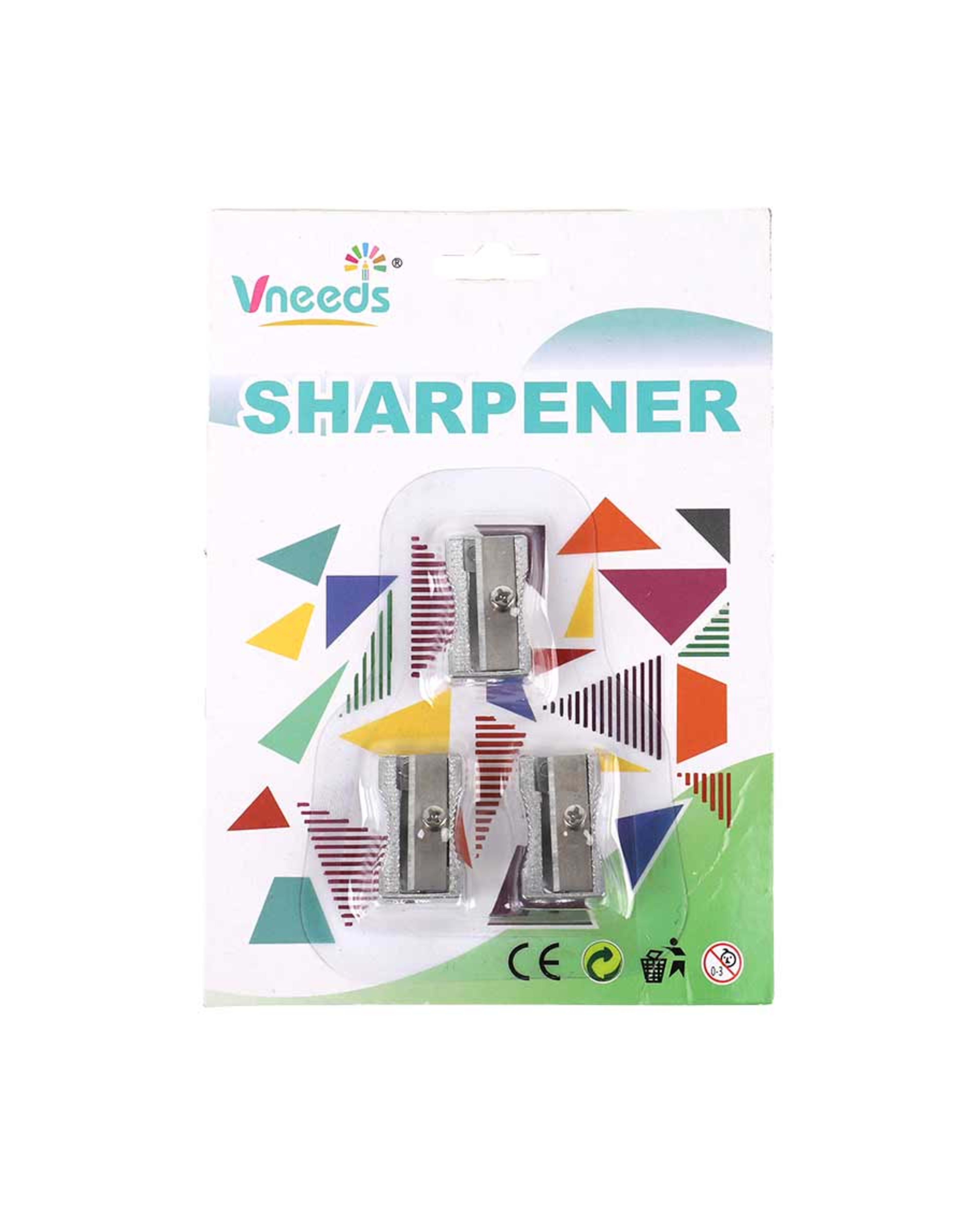Vneeds Metal Sharpener 3pcs V1308