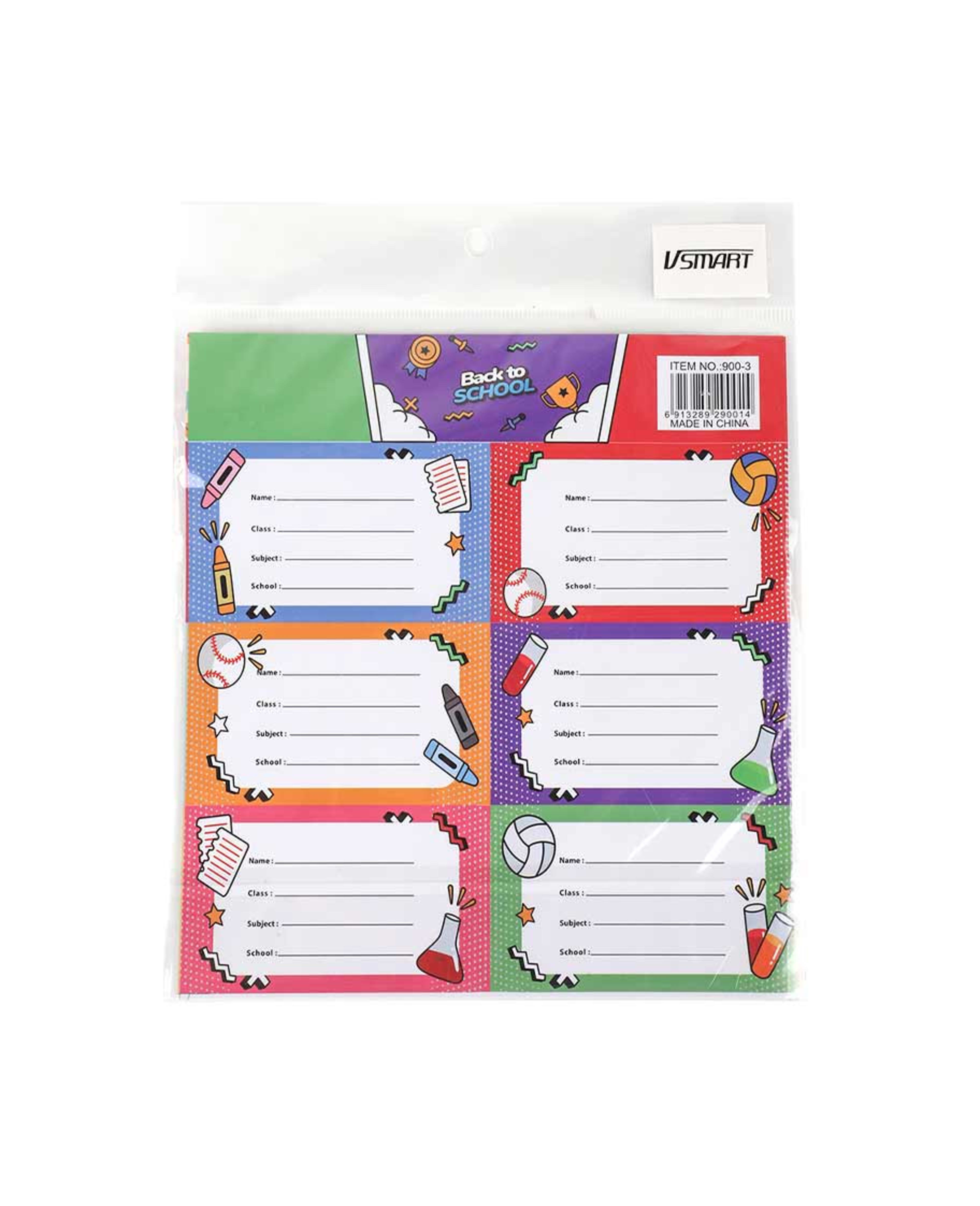 Name Sticker English 900-3