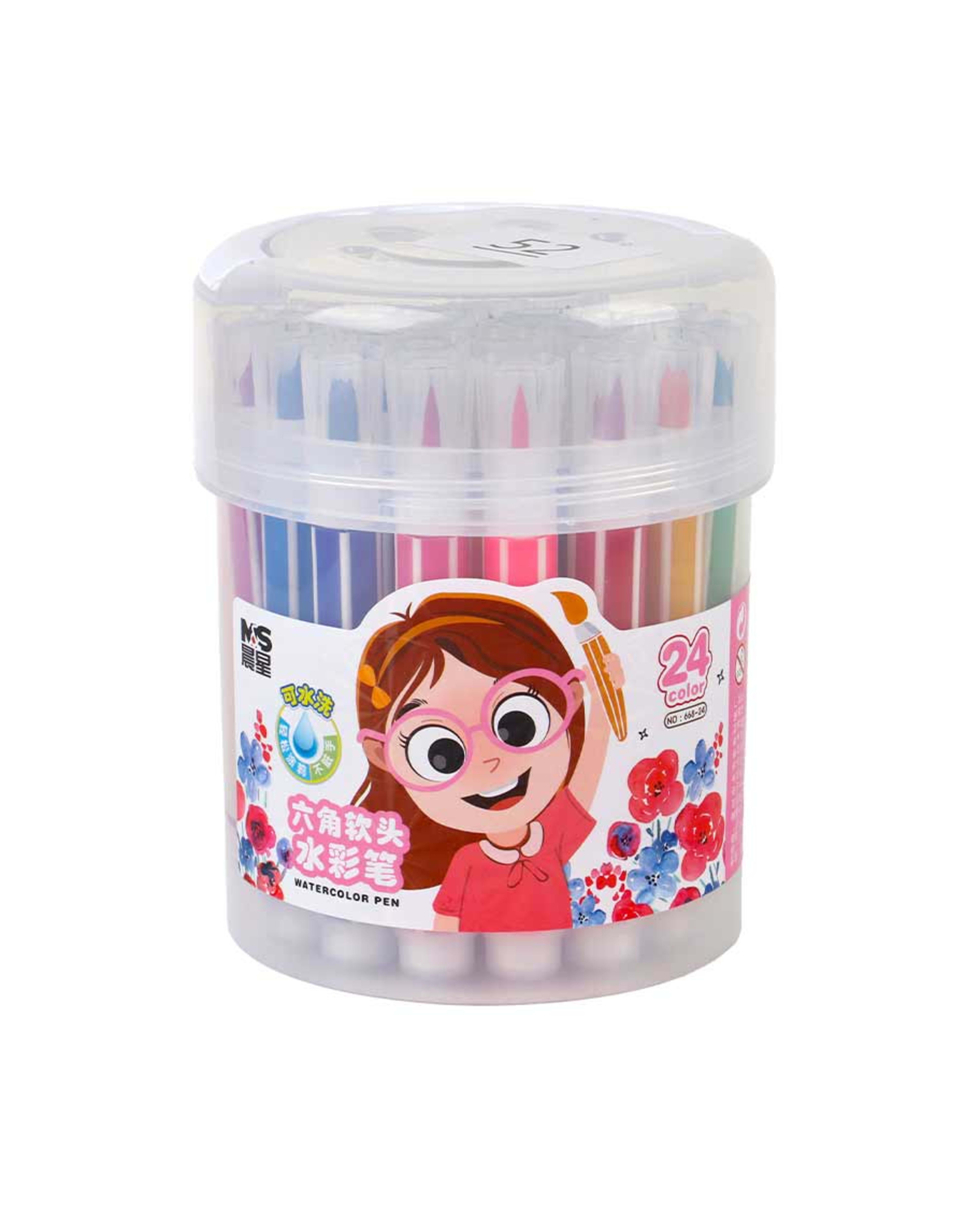 Water Color Pen Jar Set 24pcs 668-24
