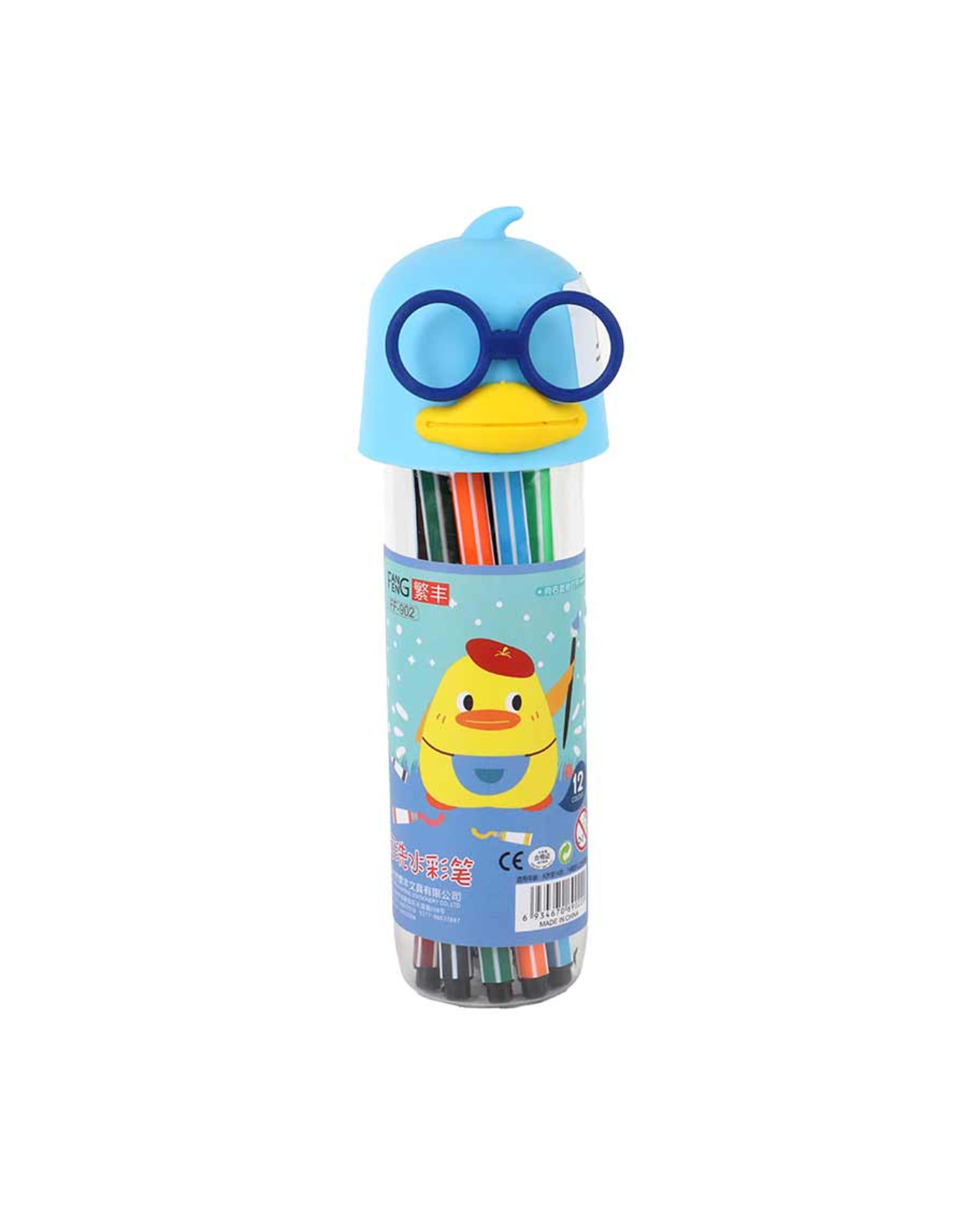 Fangfeng Duck Colouring Pen 12pcs Ff-902-12