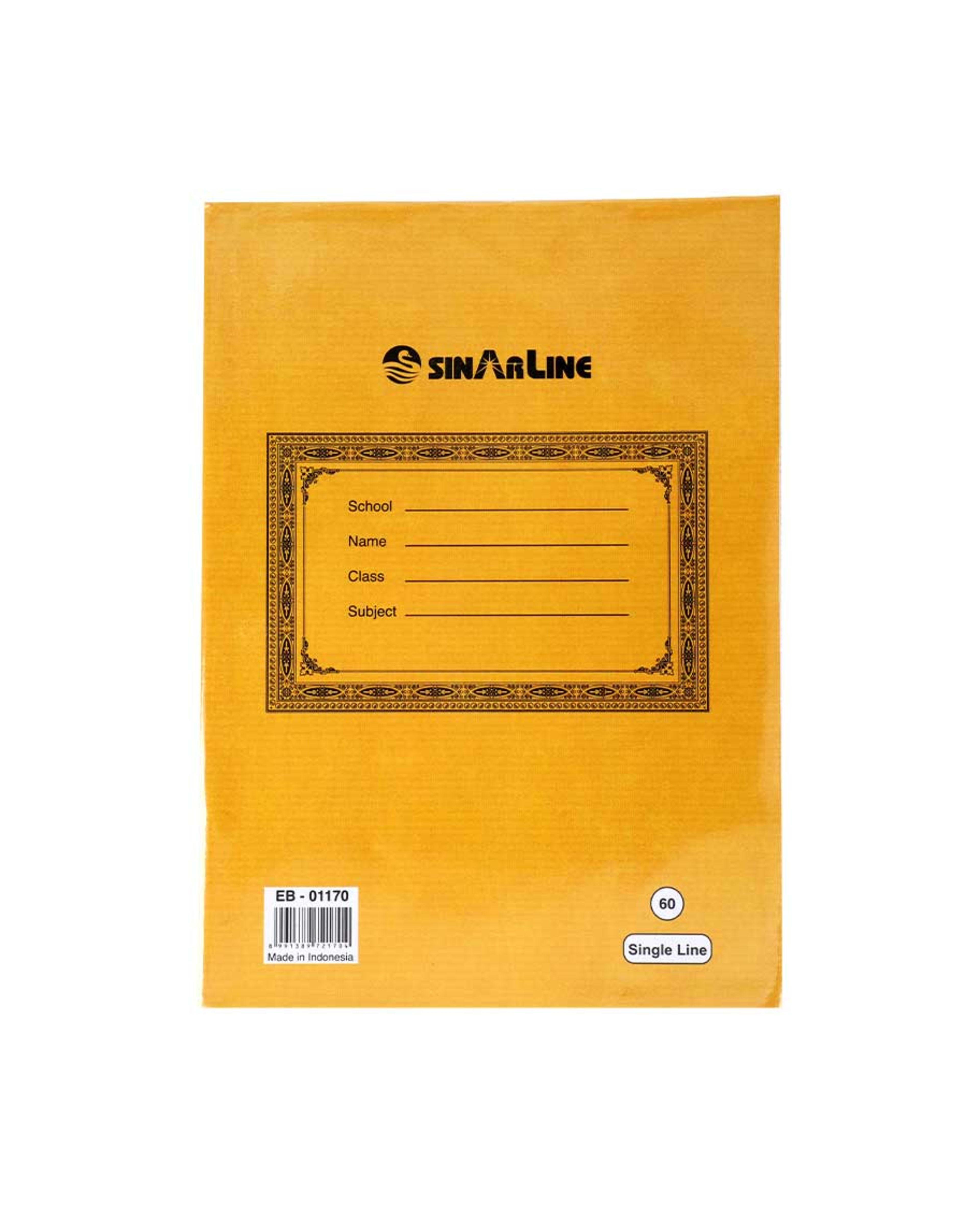Sinarline Ruling Notebook 60 Sheets #eb-01170