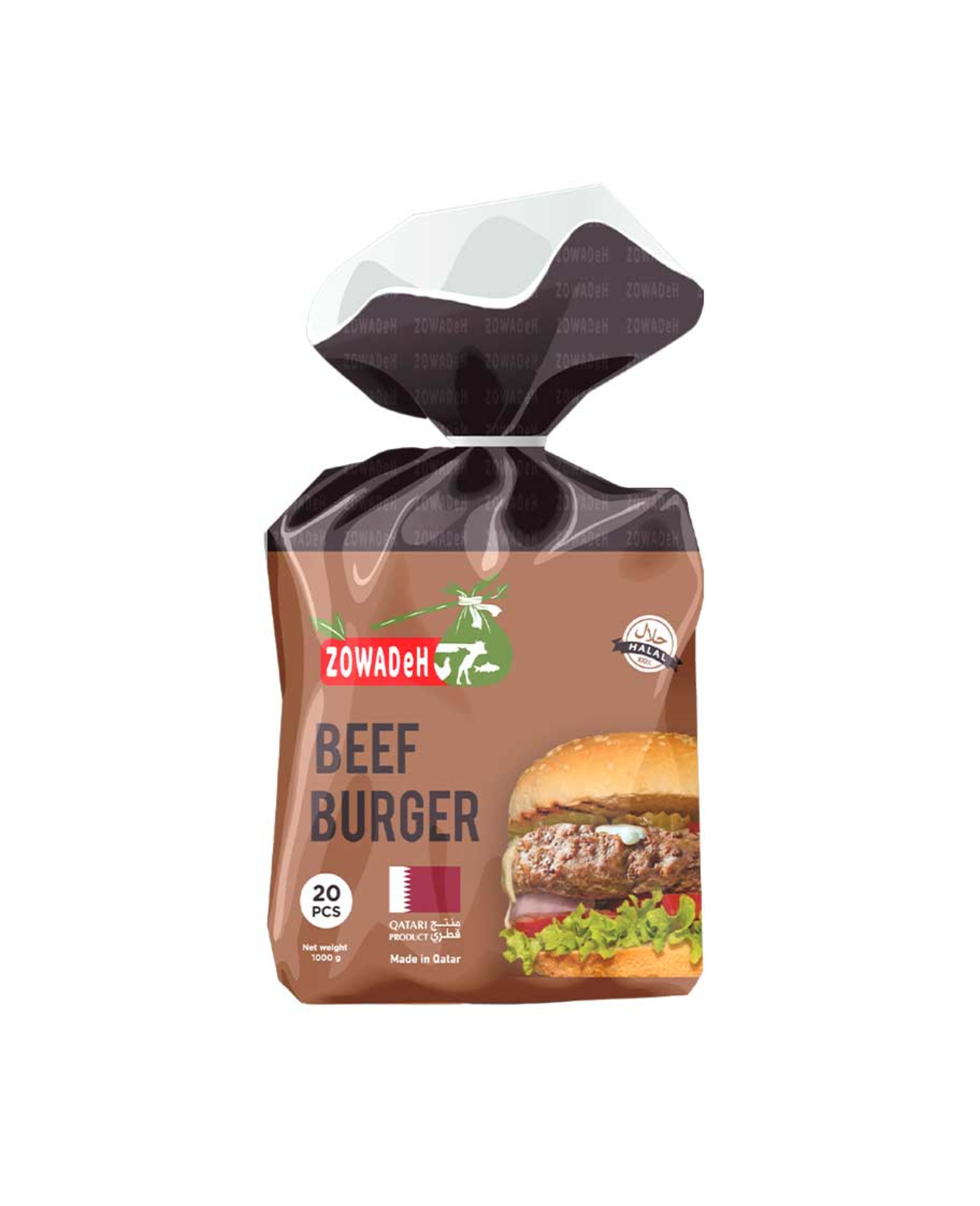 Zowadeh Beef Buger 10pcs 1kg