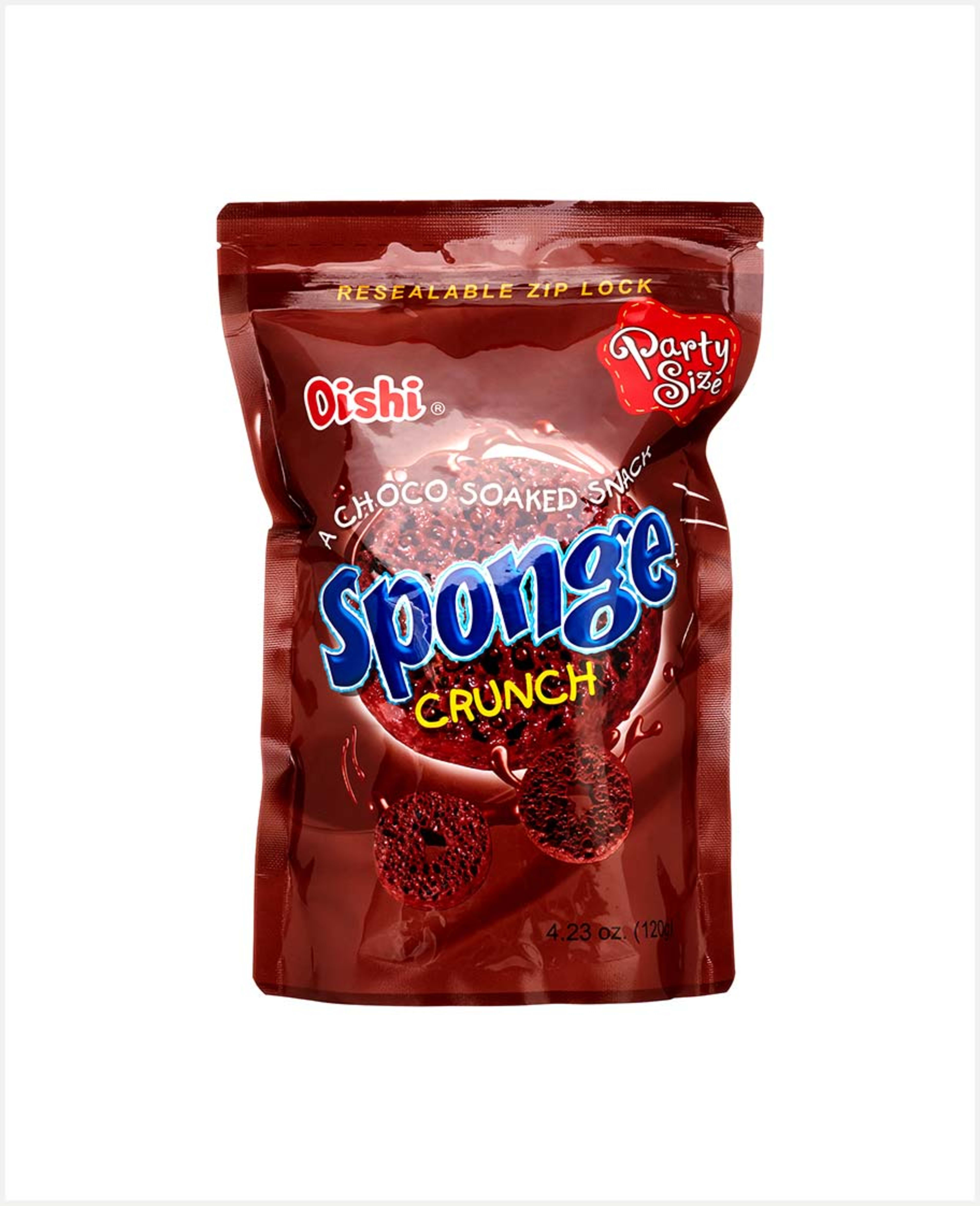 Oishi Sponge Crunch Choco Soaked Snack 120gm