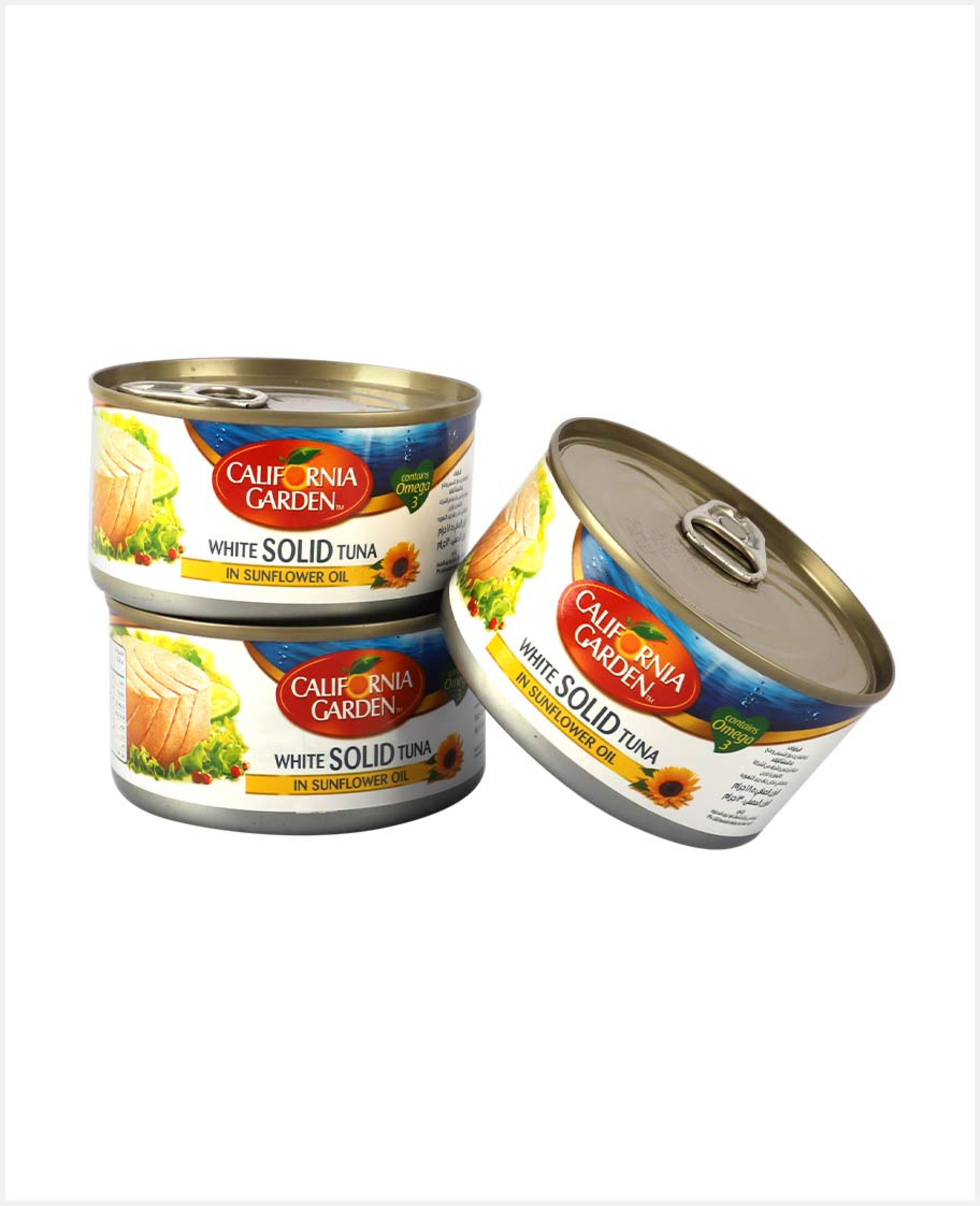 California Garden White Tuna Sunflower Oil 3x185gm Promo