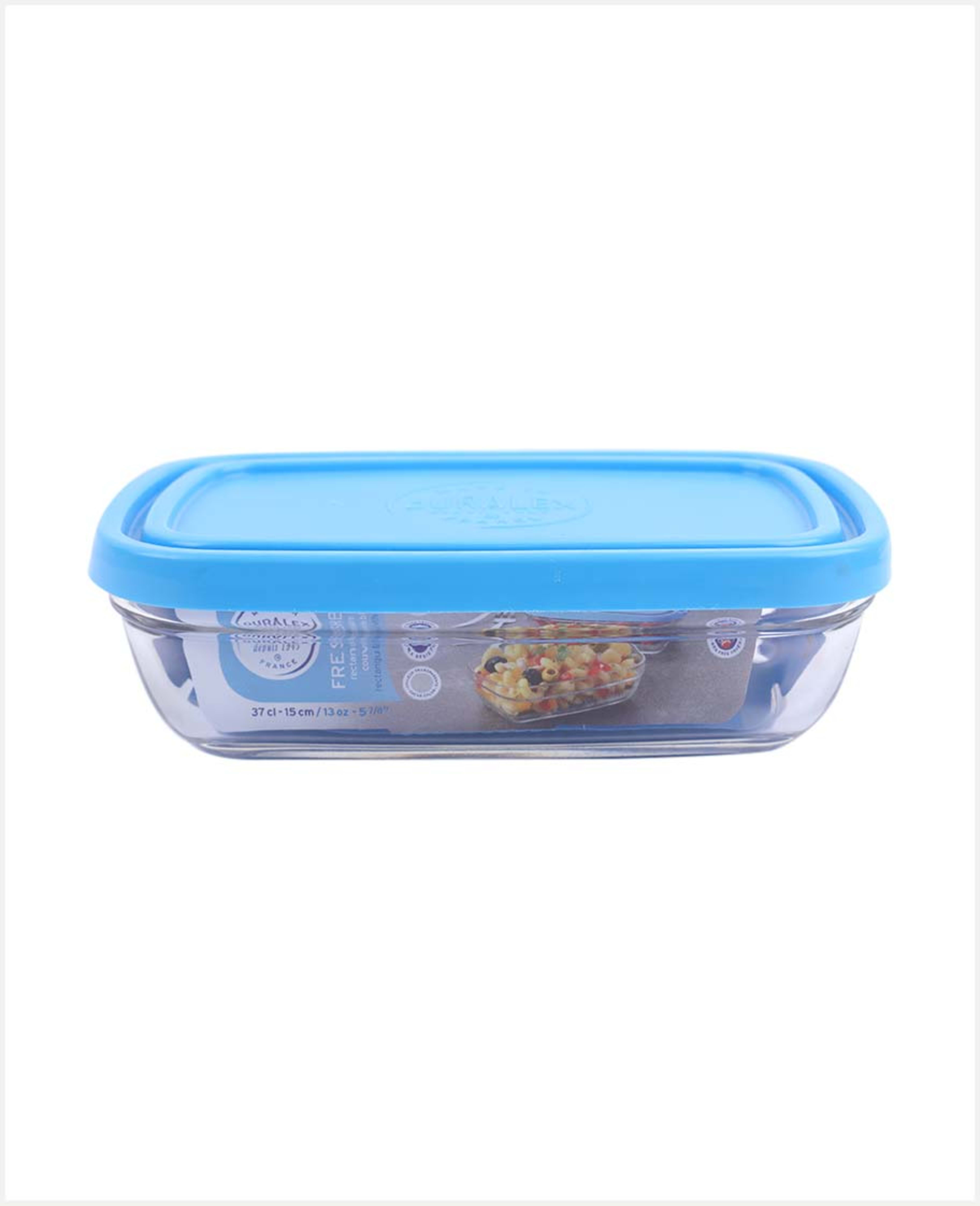 Duralex Freshbox Rectangular with Blue Lid 9055a M12