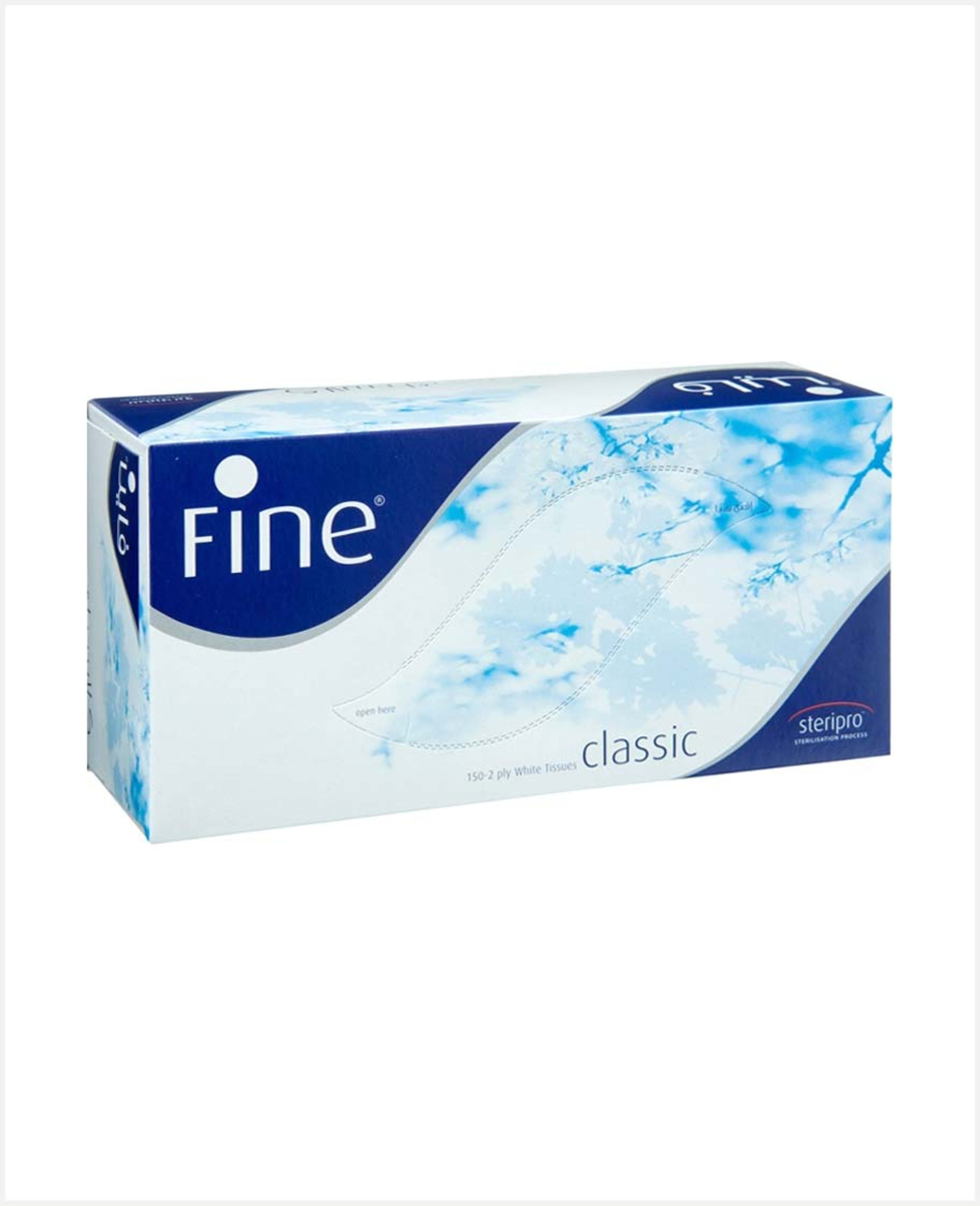 Fine Classic Facial White Tissue 150's 2ply